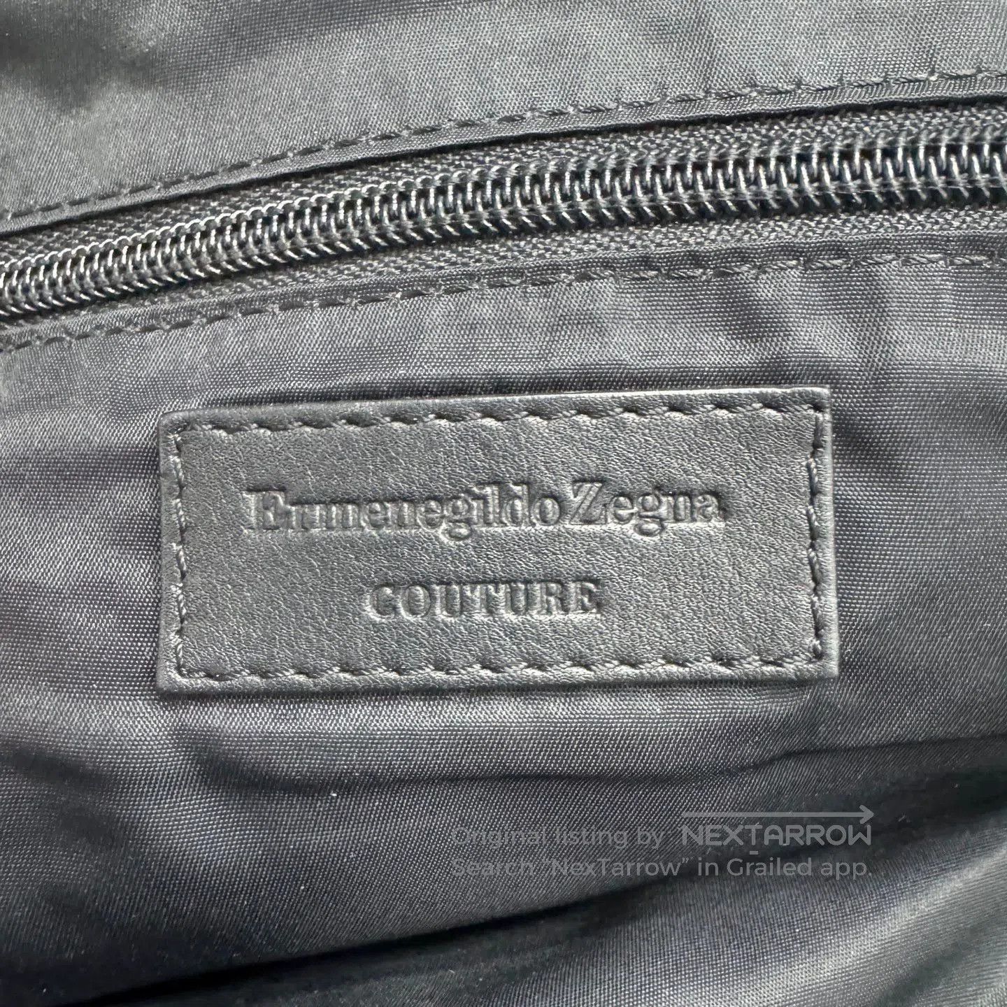 Ermenegildo Zegna Black Nylon Crossbody Chest Bag. Size ONE SIZE - 6 Thumbnail