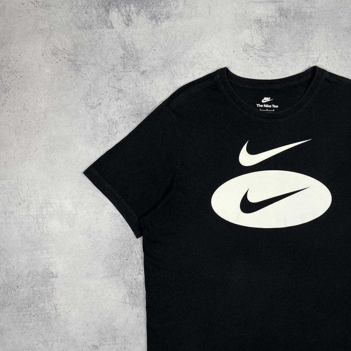 Nike Nike double swoosh drill y2k big logo tee Size US L / EU 52-54 / 3 - 5 Thumbnail