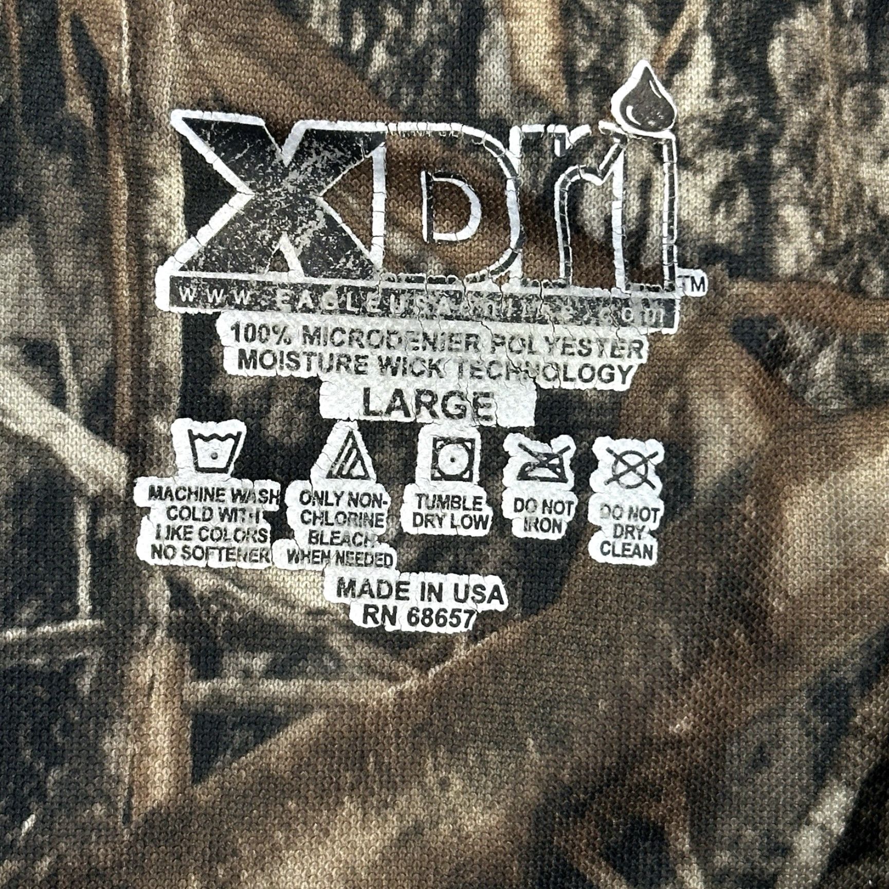 Vintage VINTAGE Eagle USA XDri Shirt Mens Large True Timber Conceal Camo Moisture Wick Hunting Size US L / EU 52-54 / 3 - 4 Thumbnail