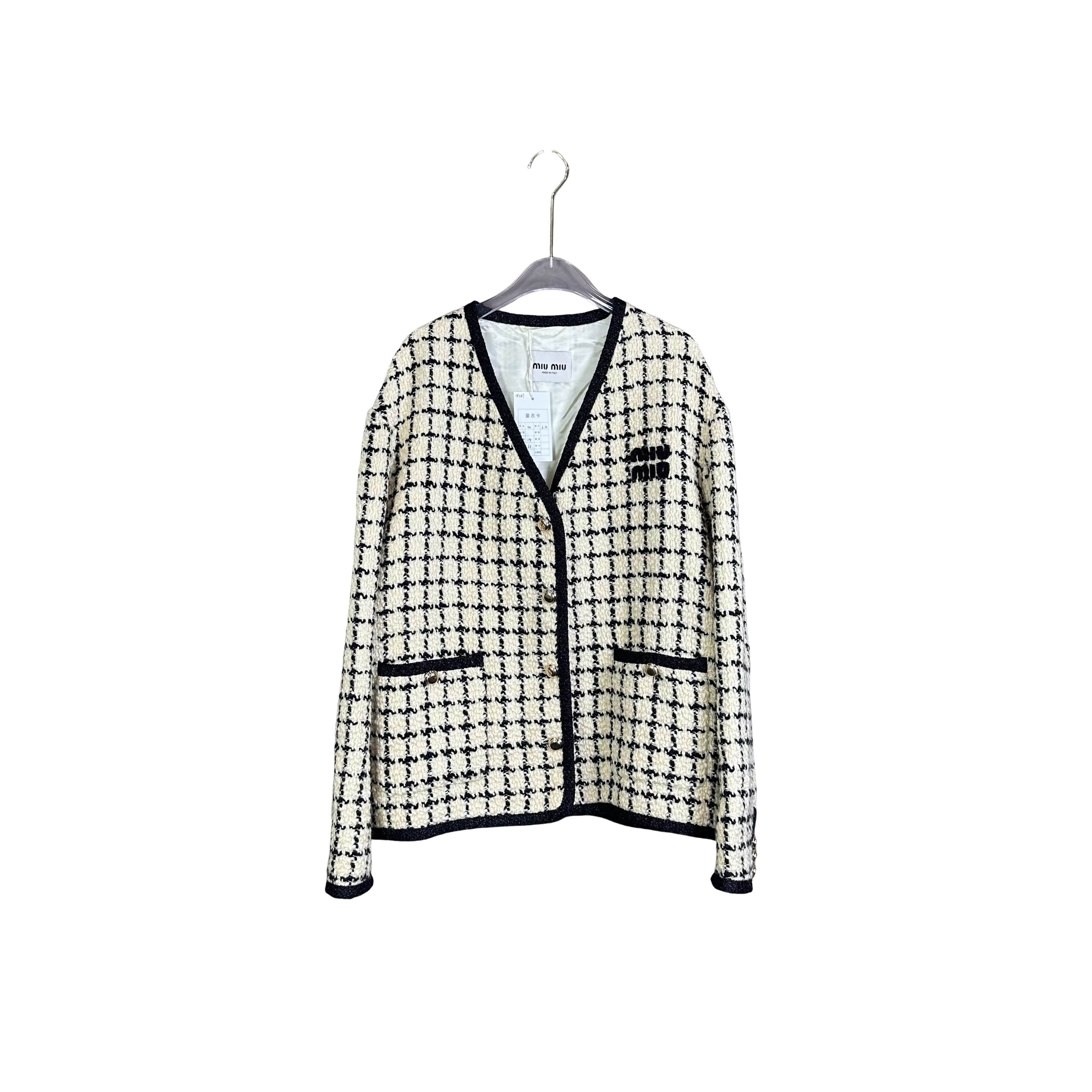 ジャケット・アウター Miu Miu Wool Jacket IT40 Miu Miu Miu Miu Wool Zip Jacket Size IT 40 | Grailed