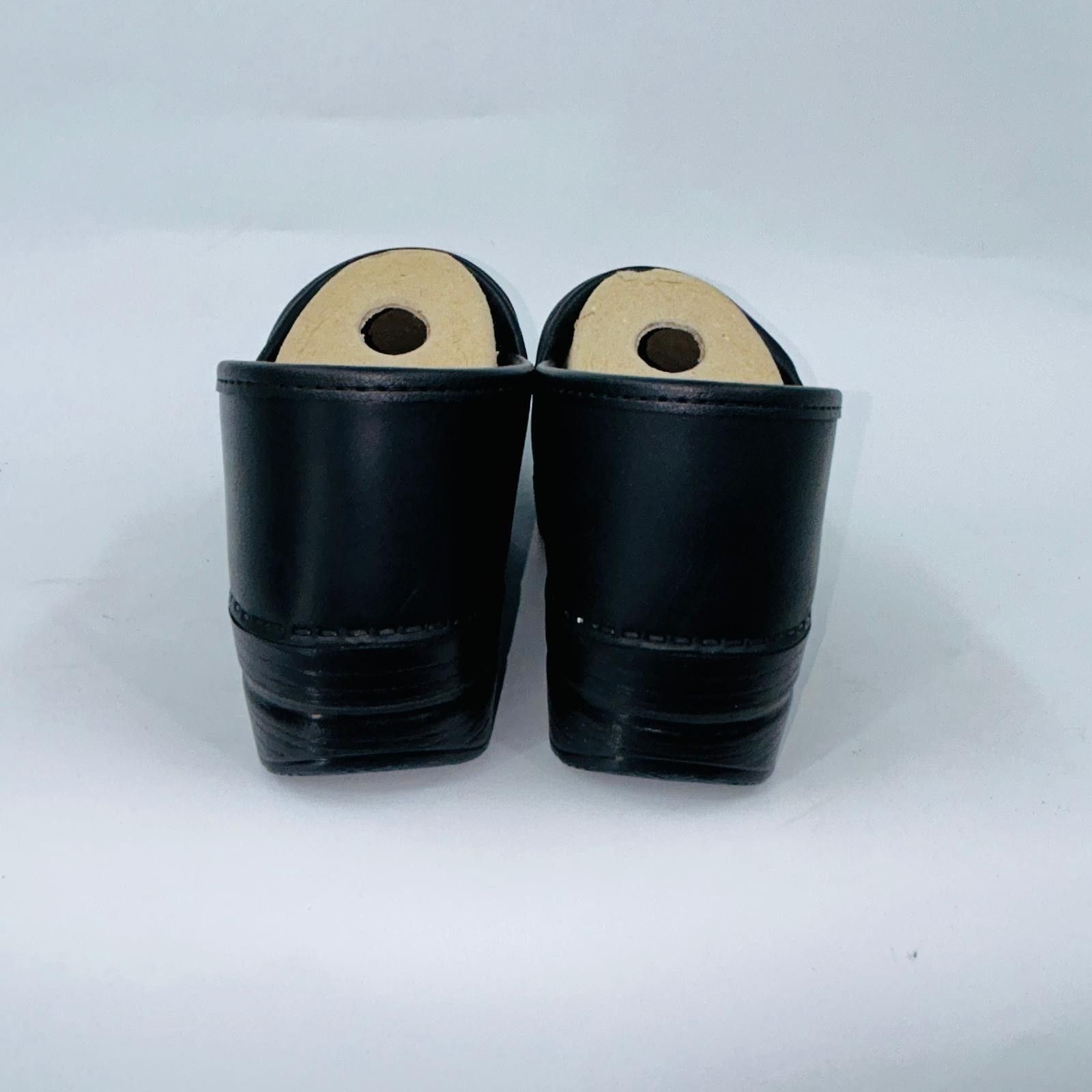 Dansko DANSKO WOMENS ANTIQUE BLACK LEATHER CLOGS SIZE 10.5-11B Size US 10.5 / IT 40.5 - 3 Thumbnail
