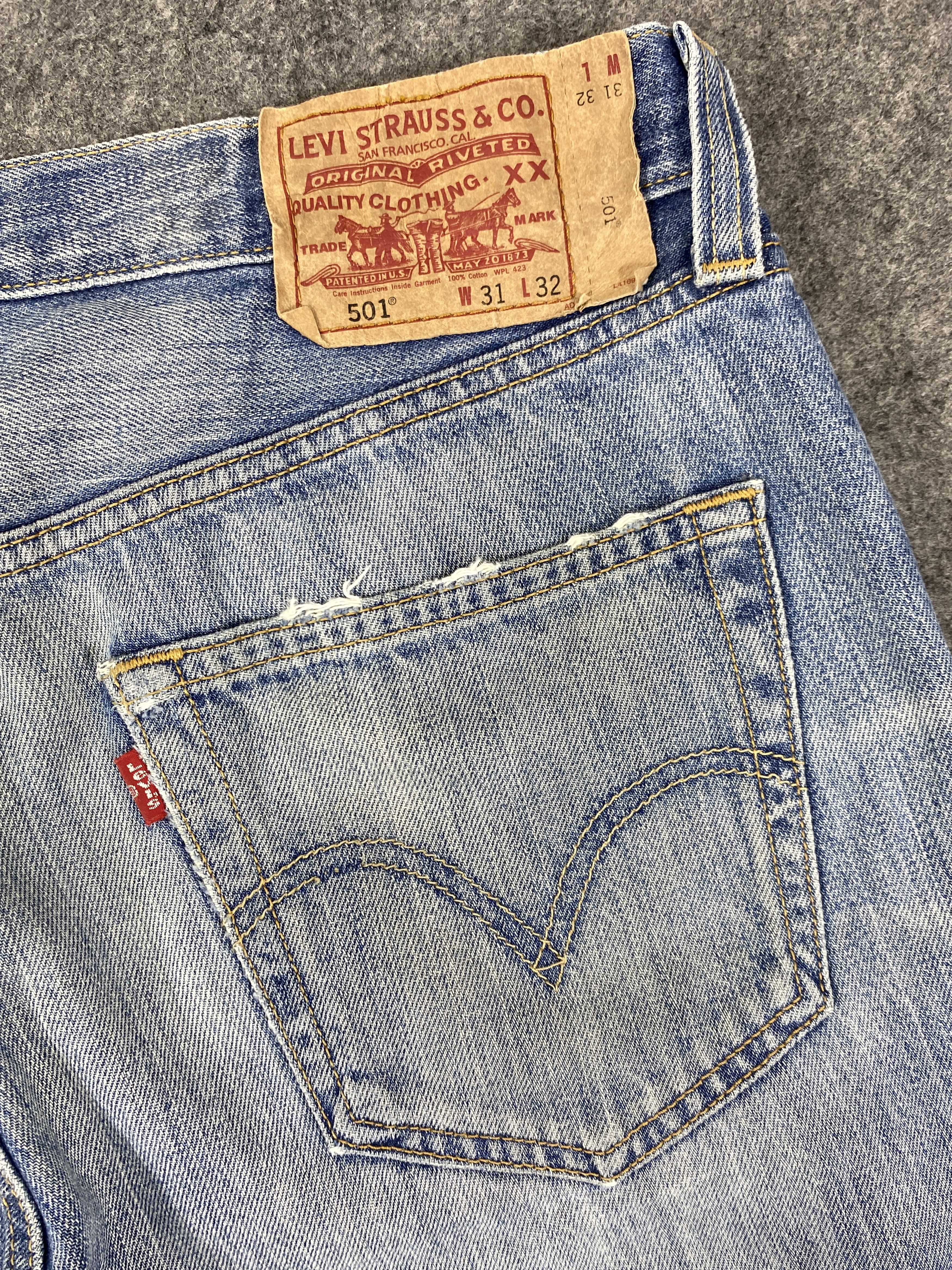 Hysteric Glamour Faded Blue Vintage Levis 501 Jeans 33x30- JN3104 Size US 33 - 12 Thumbnail