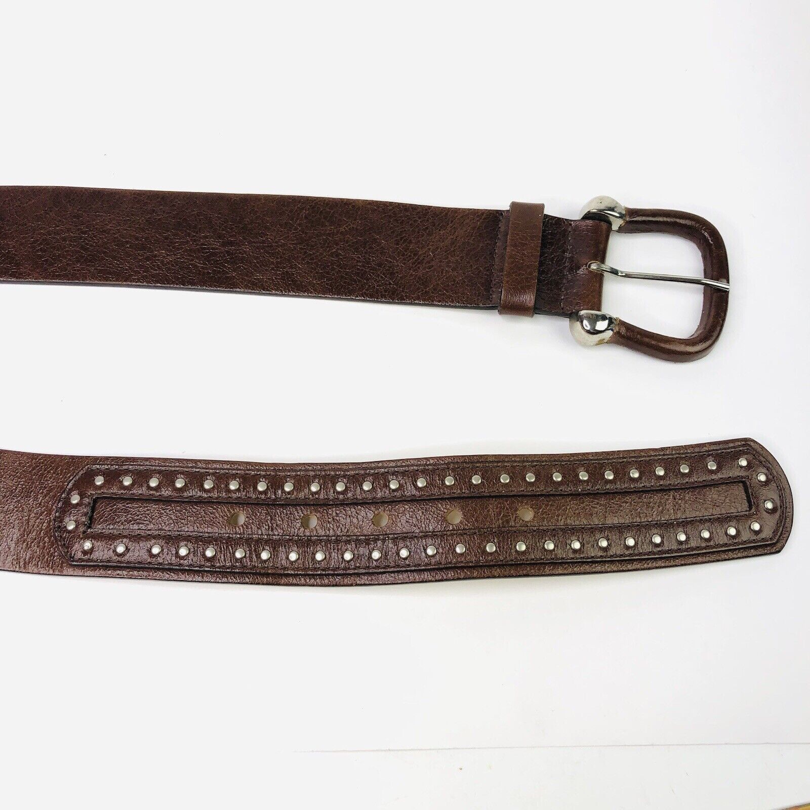Other STREETS AHEAD Leather Studded Jean Belt Sz M Horseshoe Head Size ONE SIZE - 6 Thumbnail