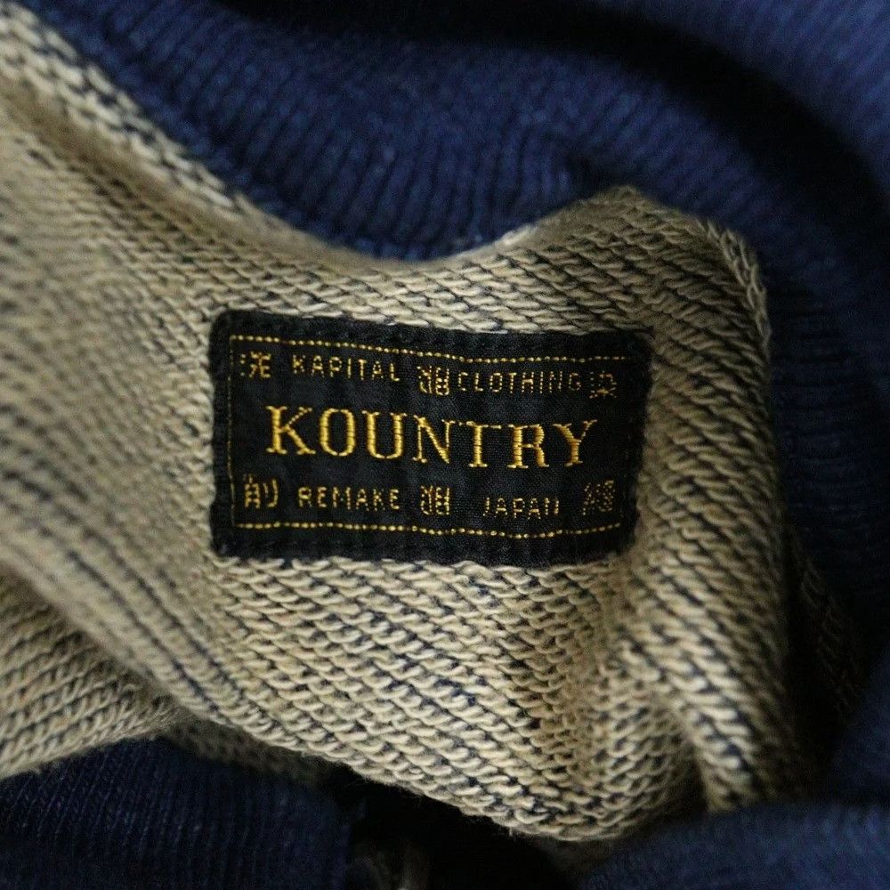 Kapital KAPITAL KOUNTRY 25SS BORO FLEECE INDIGO HALF ZIP VEST jacket Size US L / EU 52-54 / 3 - 6 Thumbnail