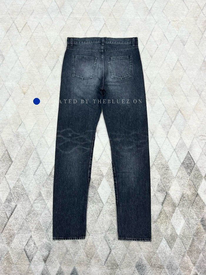 Saint Laurent Paris Black Distressed Denim Jeans Size 28 Size US 28 / EU 44 - 1 Thumbnail
