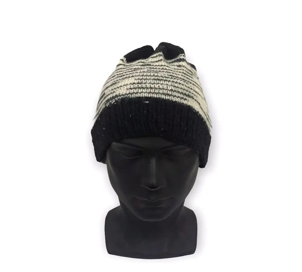 Japanese Brand × Vintage Japanese Brand Stripe Design Beanie Hat Size ONE SIZE - 2 Thumbnail
