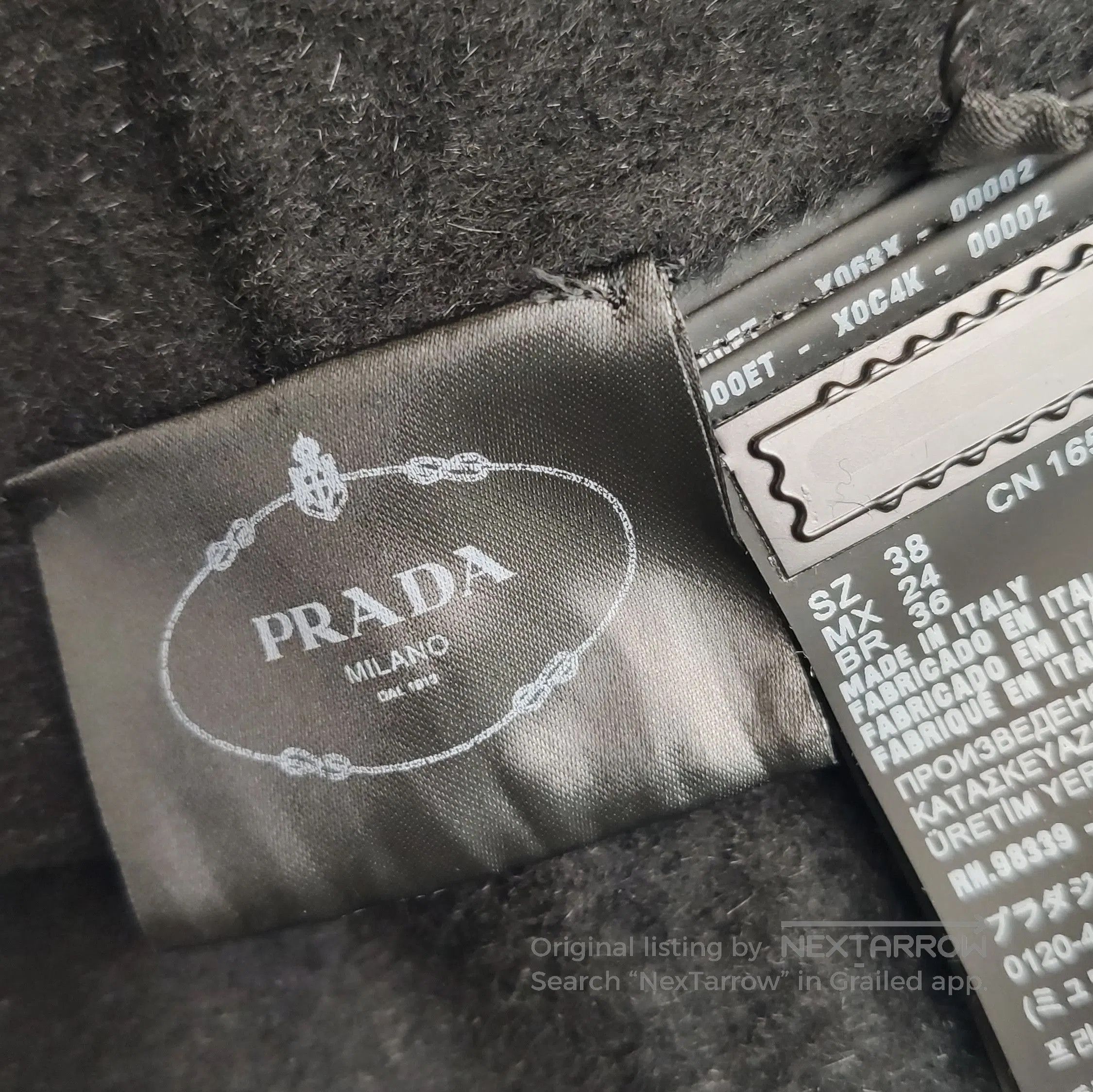 Prada Prada Black Wool Blend Overcoat with Belt . Size US S / EU 44-46 / 1 - 7 Thumbnail