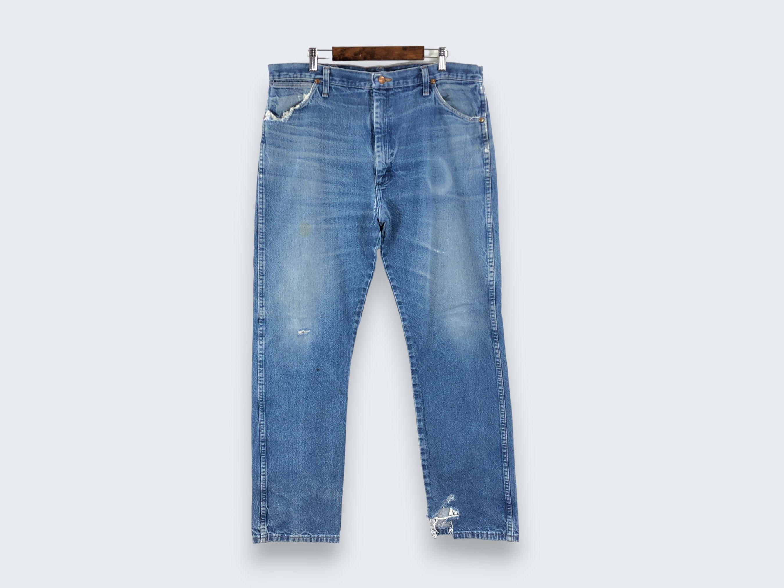 Vintage × Wrangler 38 x 31.5 Vintage Wrangler Jeans L1432 Size US 38 / EU 54 - 1 Thumbnail