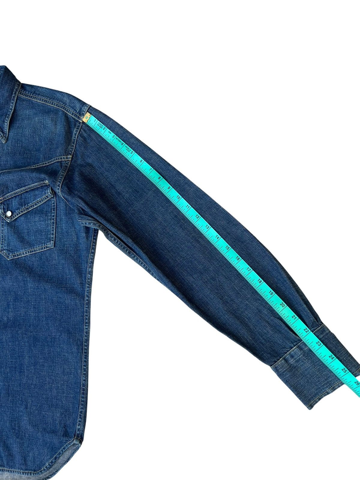 Levi's Vintage 2000 Levi’s Longhorn Snap Button Denim Western Shirt Size US L / EU 52-54 / 3 - 5 Thumbnail
