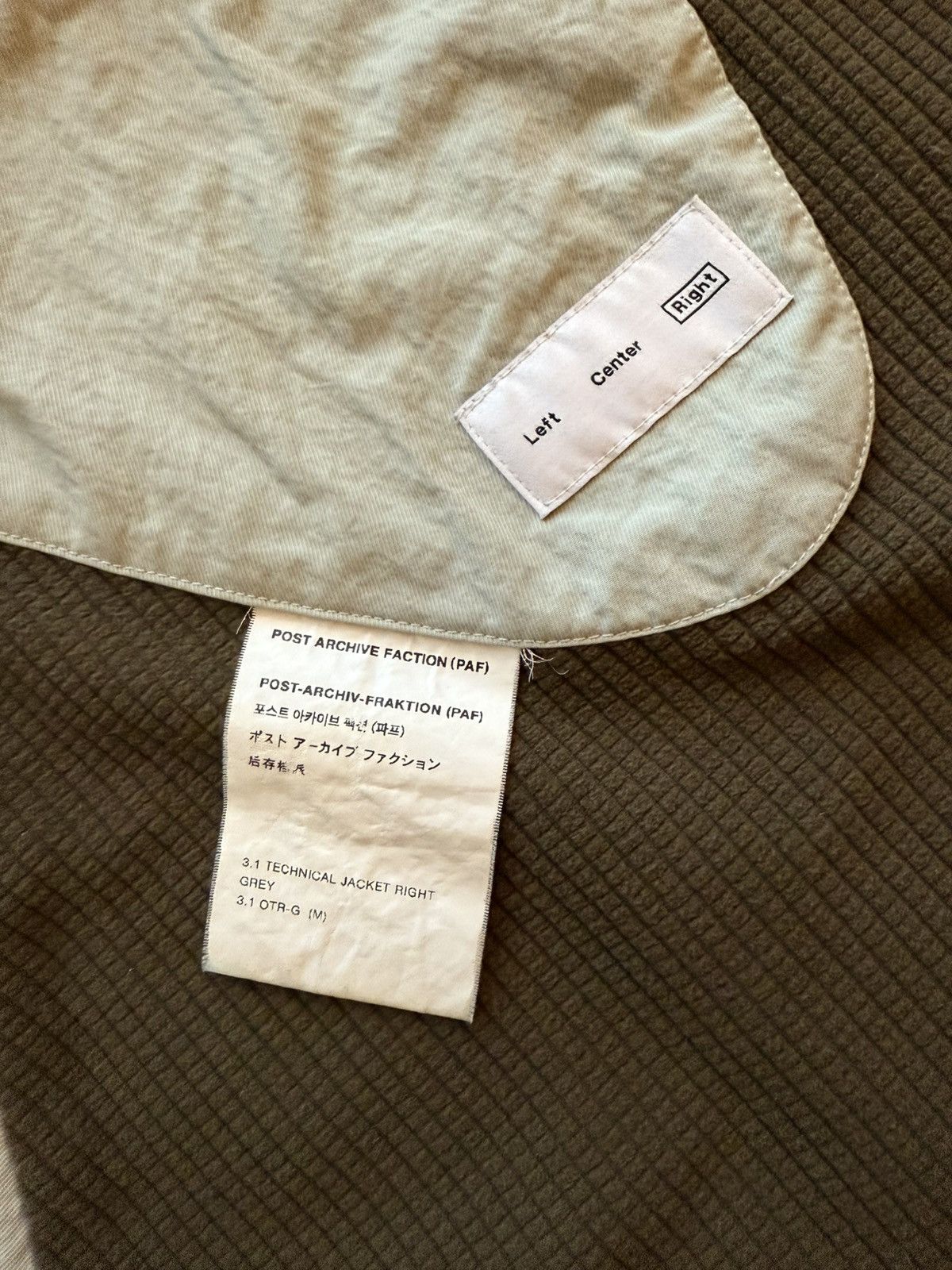 POST ARCHIVE FACTION (PAF) Post Archive Faction (PAF) 3.1 Technical Jacket Right Size US M / EU 48-50 / 2 - 5 Thumbnail
