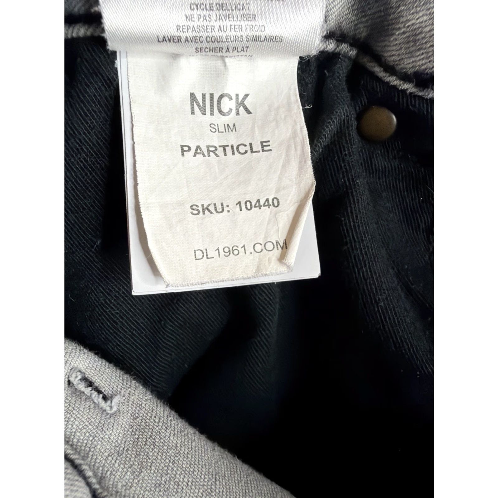 DL1961 DL1961 Jeans Mens 38x30 Slim Straight 5-Pocket Gray Nick USA Denim Cotton Blend Slim Fit Vintage? No Size US 38 / EU 54 - 4 Thumbnail