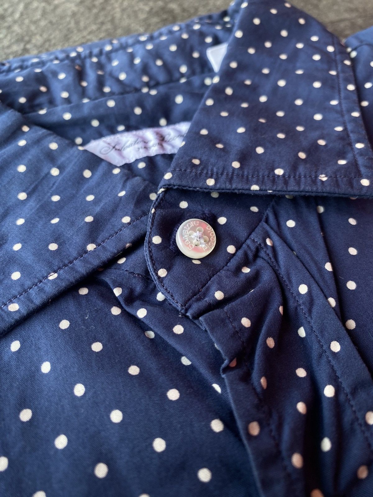 Salvatore Piccolo 💸BINDING OFFER💸 SALVATORE PICCOLO POLKADOT BUTTON UPS SHIRTS Size US L / EU 52-54 / 3 - 4 Thumbnail