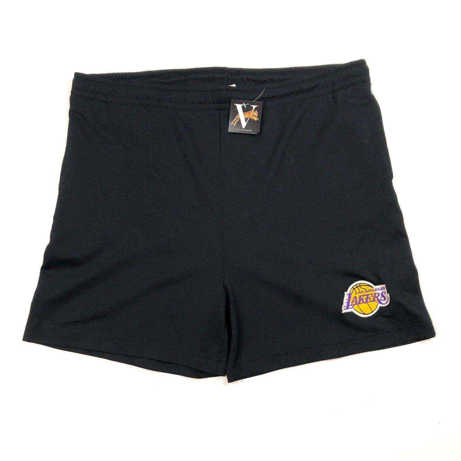 NBA × Vintage Los Angeles Lakers Boys Shorts Size Large L 14/16 Black NBA Size 29" - 1 Thumbnail