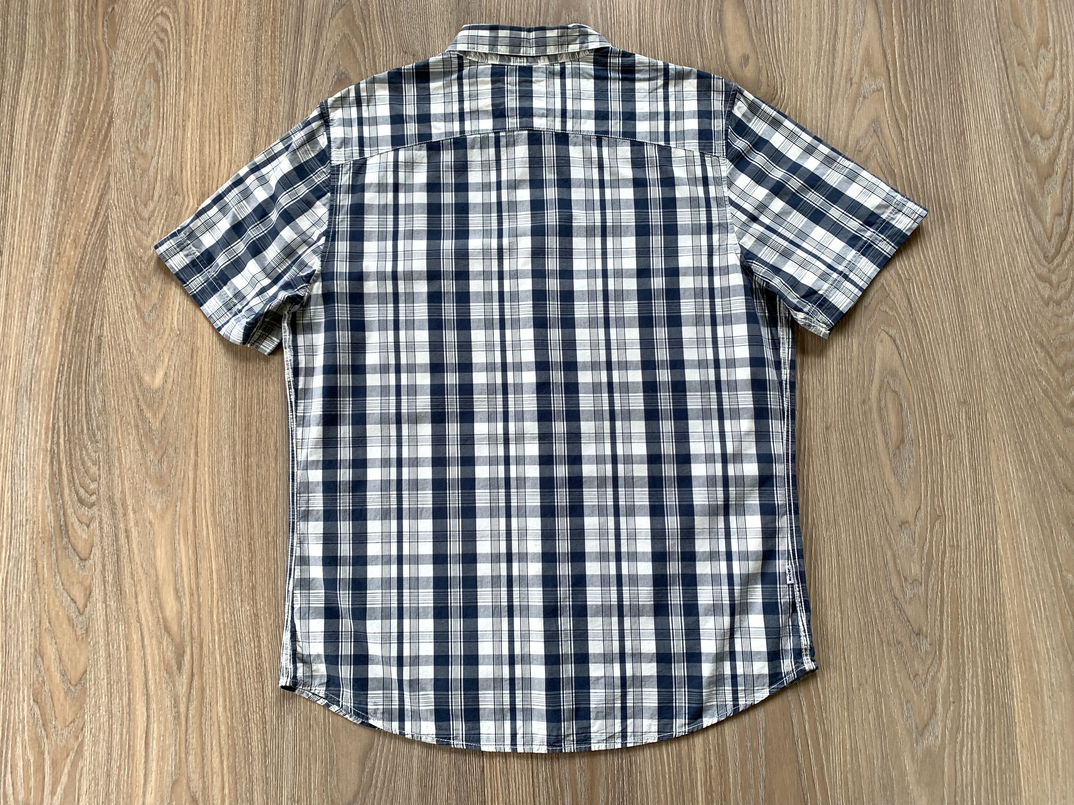 Levi's × Levi's Vintage Clothing × Vintage Levis Slim Fit Cotton Plaid Short Sleeve Shirt Size US L / EU 52-54 / 3 - 3 Thumbnail