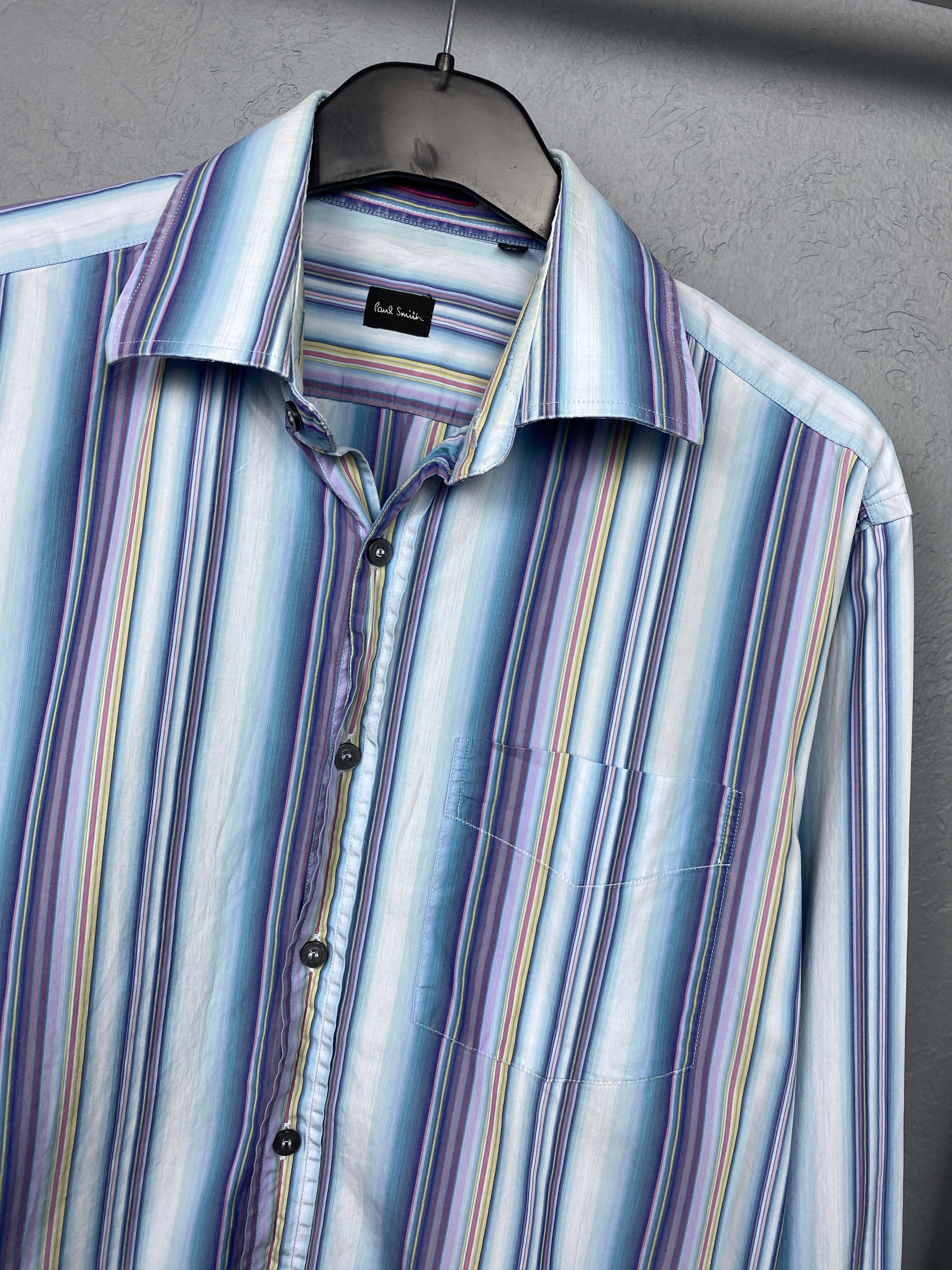 Paul Smith Paul Smith London Vintage Mens Striped Long Sleeve Shirt Size US L / EU 52-54 / 3 - 2 Thumbnail
