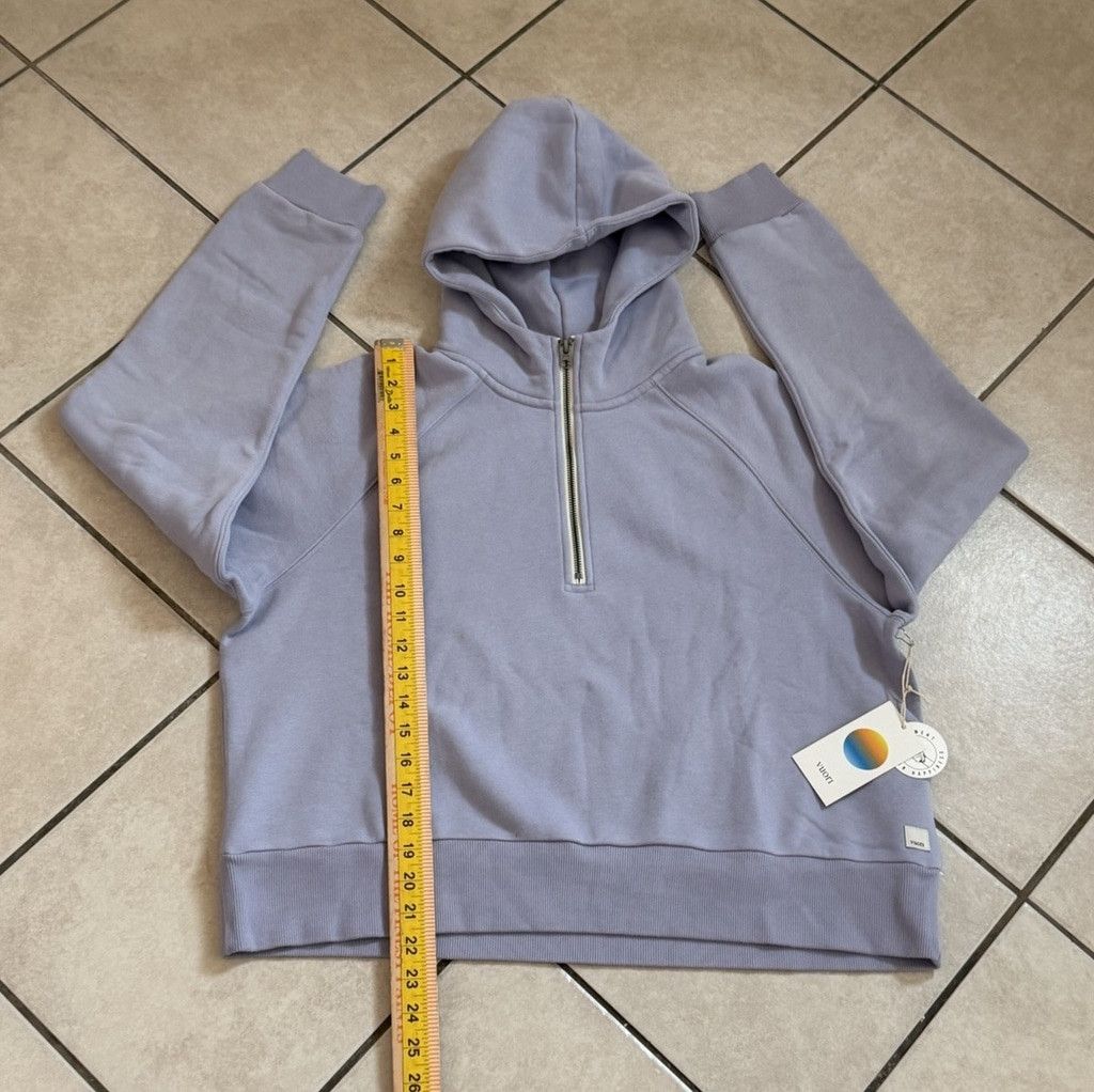 Vuori VUORI RESTORE HALF ZIP HOODIE LAVENDER MIST COLOR SIZE XL Size XL / US 12-14 / IT 48-50 - 3 Thumbnail