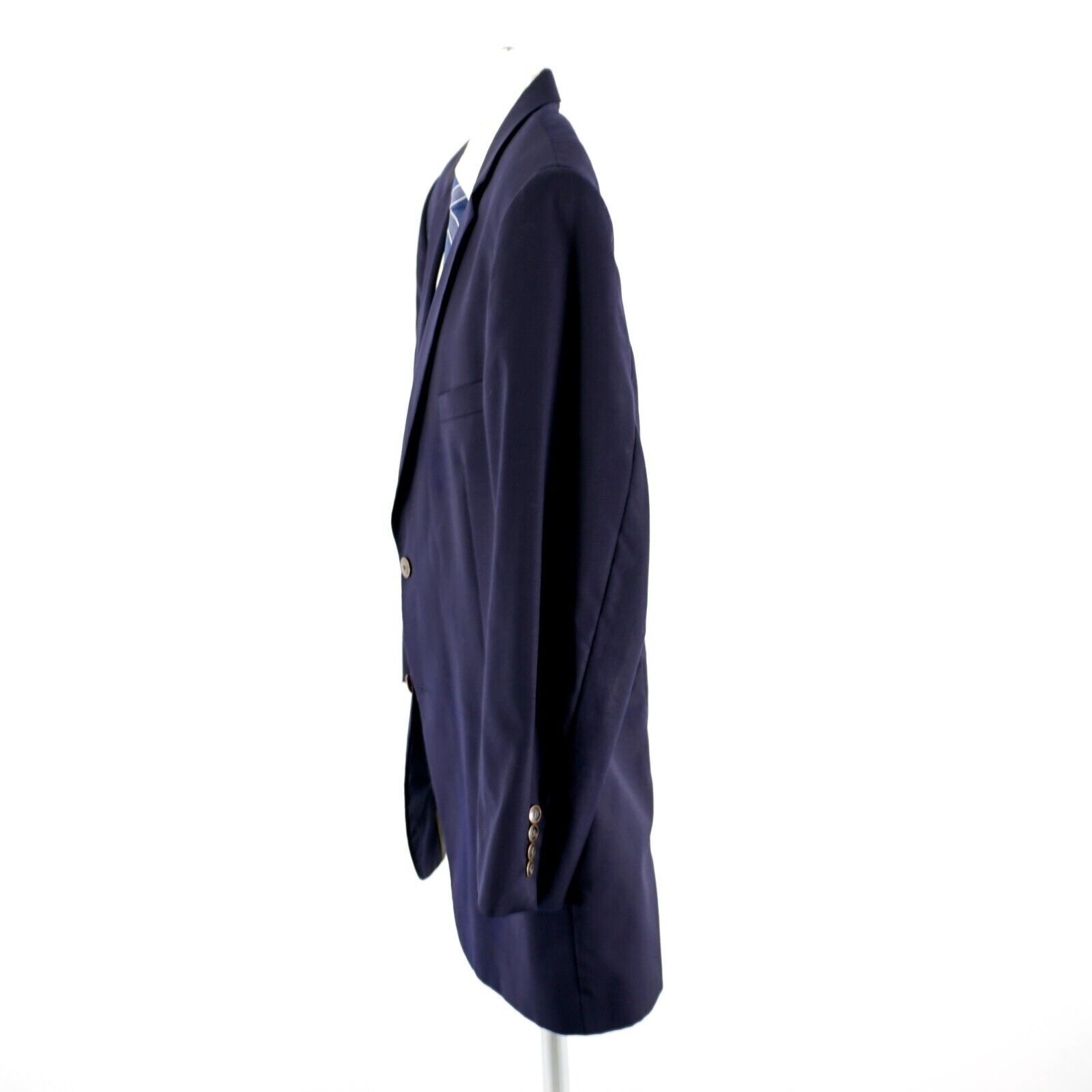Joseph & Feiss Joseph & Feiss Gold Wool Blue 2 Button Blazer 46L Or Slim 48 Size 46L - 6 Thumbnail