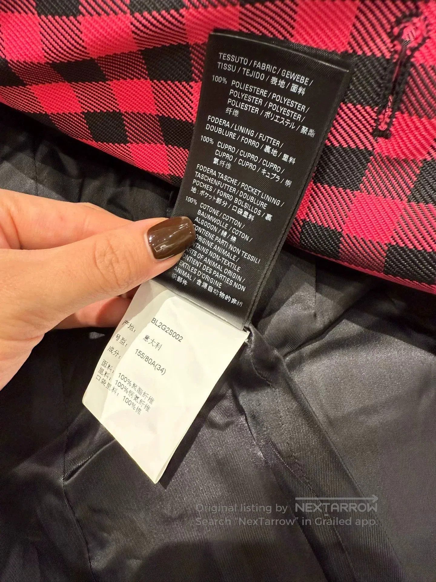 Balenciaga Balenciaga Long Sleeve Lapel Blazer. Size XS / US 0-2 / IT 36-38 - 8 Thumbnail