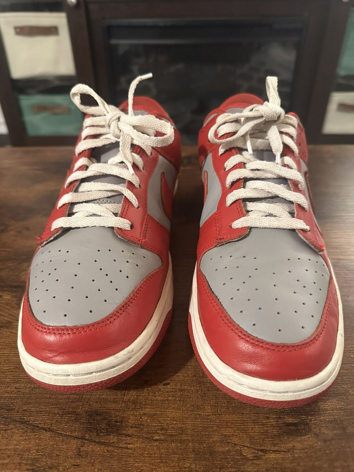 Nike Nike Dunk Low Retro UNLV (2021) Grey and Varsity Red Size US 12 / EU 45 - 2 Thumbnail