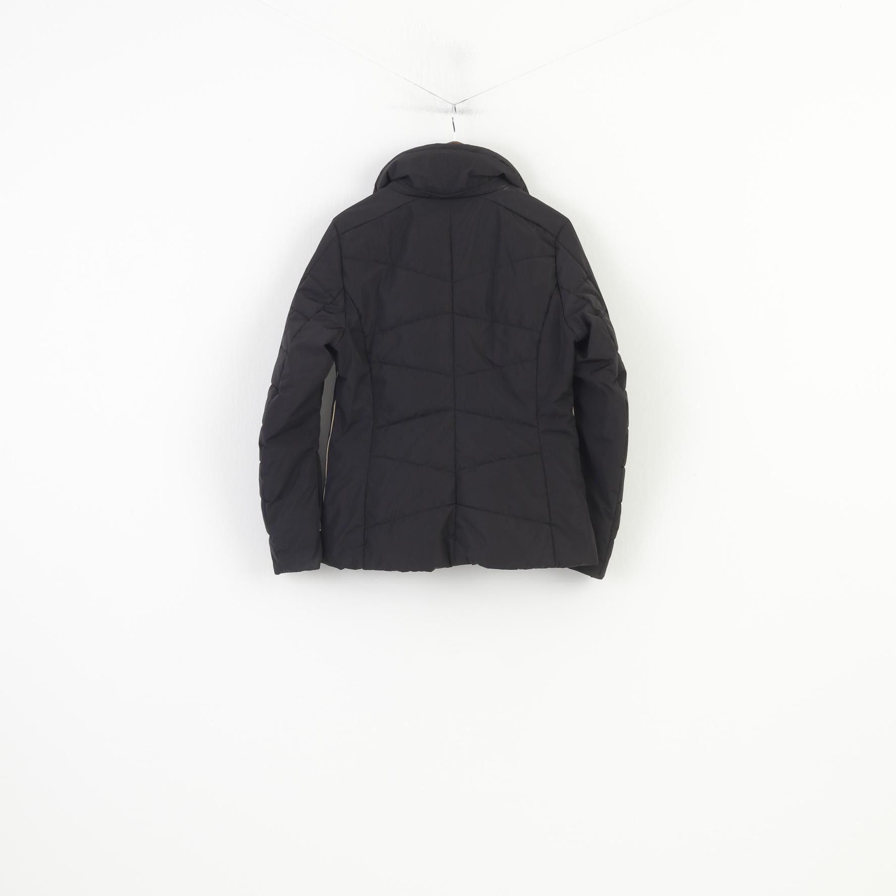 Vintage Luhta Woman 40 L Jacket Black Ski Padded Full Zipper 0760 Size S / US 4 / IT 40 - 8 Thumbnail