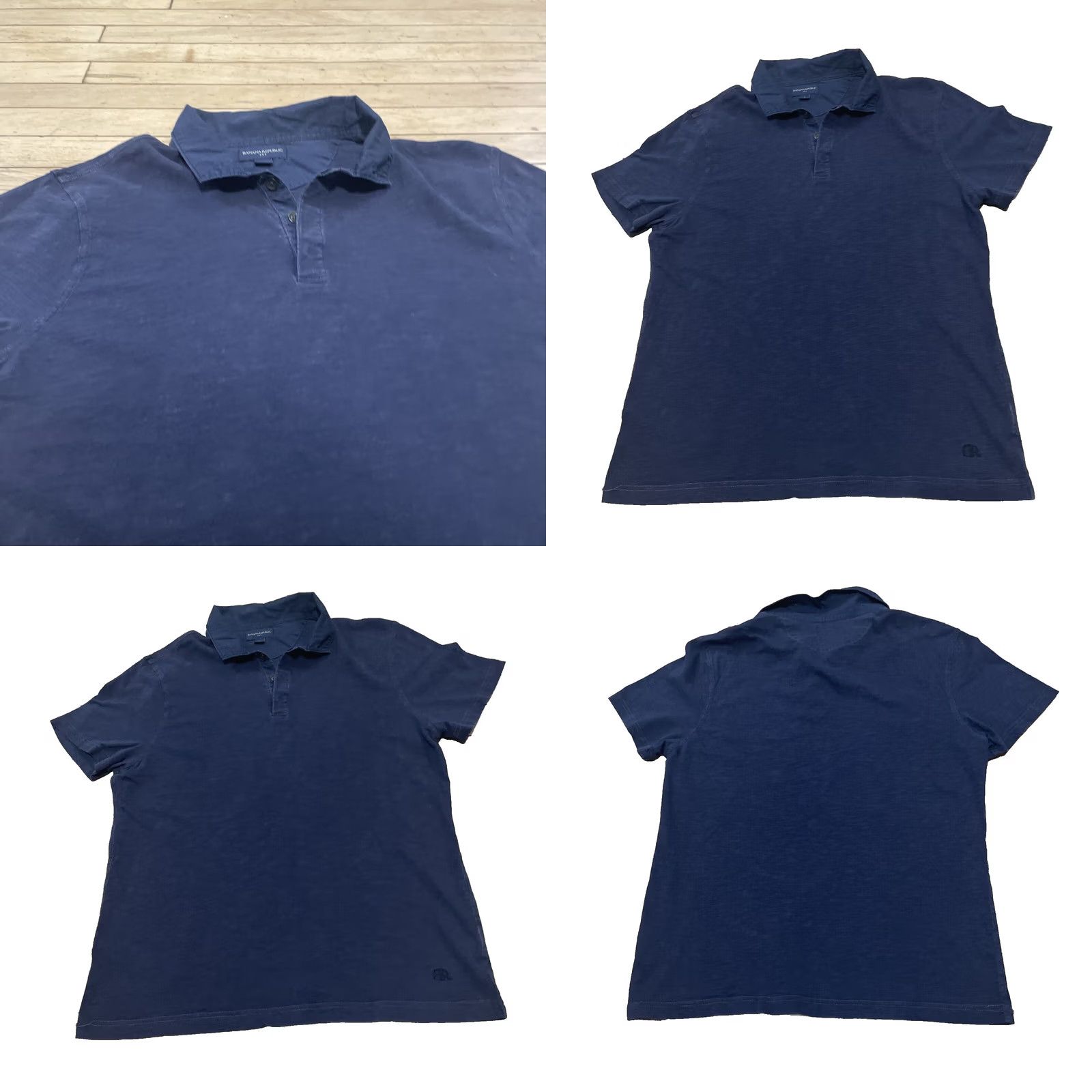 Banana Republic Banana Republic Polo Shirt Men L Navy Blue Light Button Business Casual Golf 42" Buttoned Polo Shirt Navy Blue Logo Classic Modern Preppy 42" Mens Size US L / EU 52-54 / 3 - 9 Thumbnail
