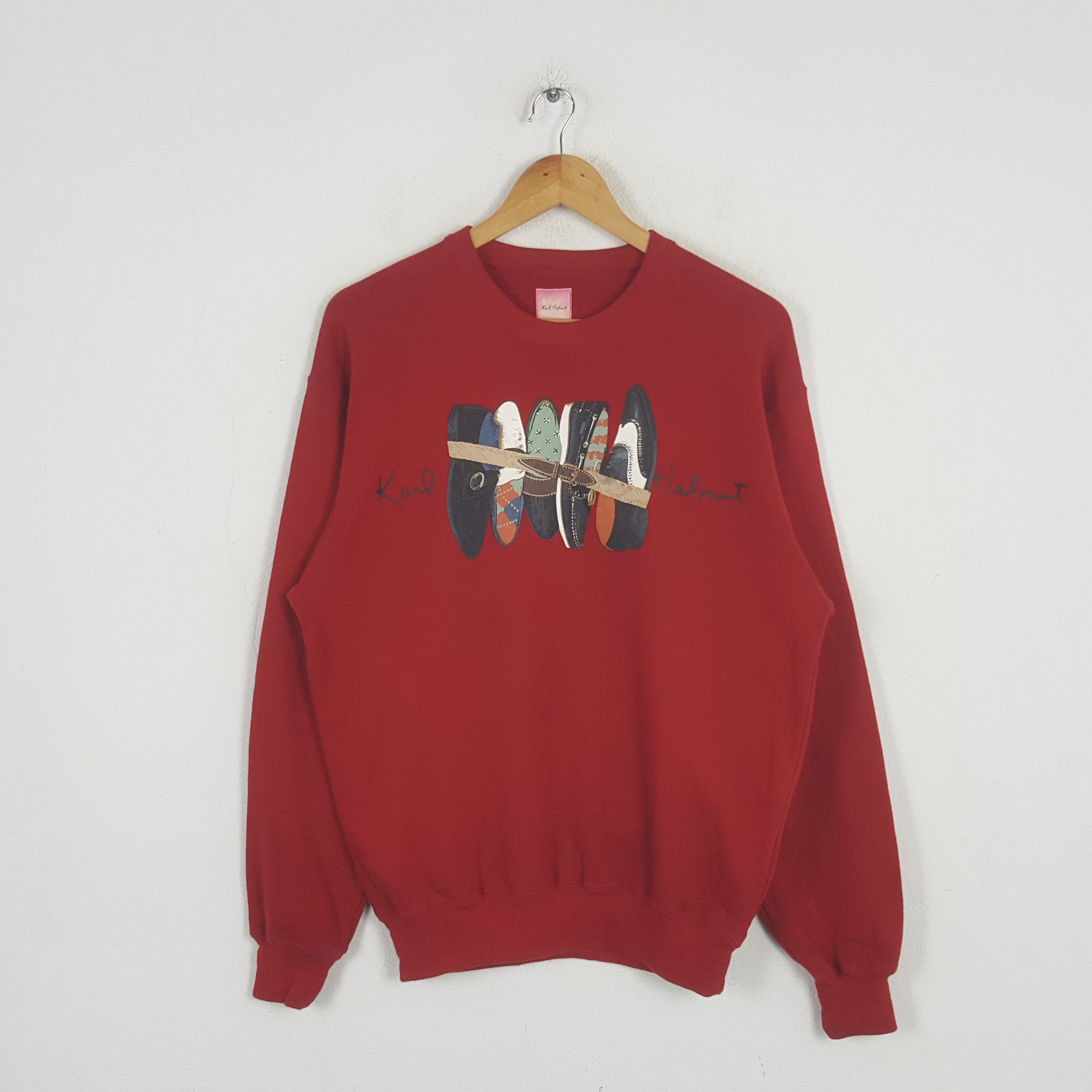 Karl Helmut Vintage Karl Helmut Shoes Art Designer Sweatshirt C295N3 Size US M / EU 48-50 / 2 - 1 Thumbnail