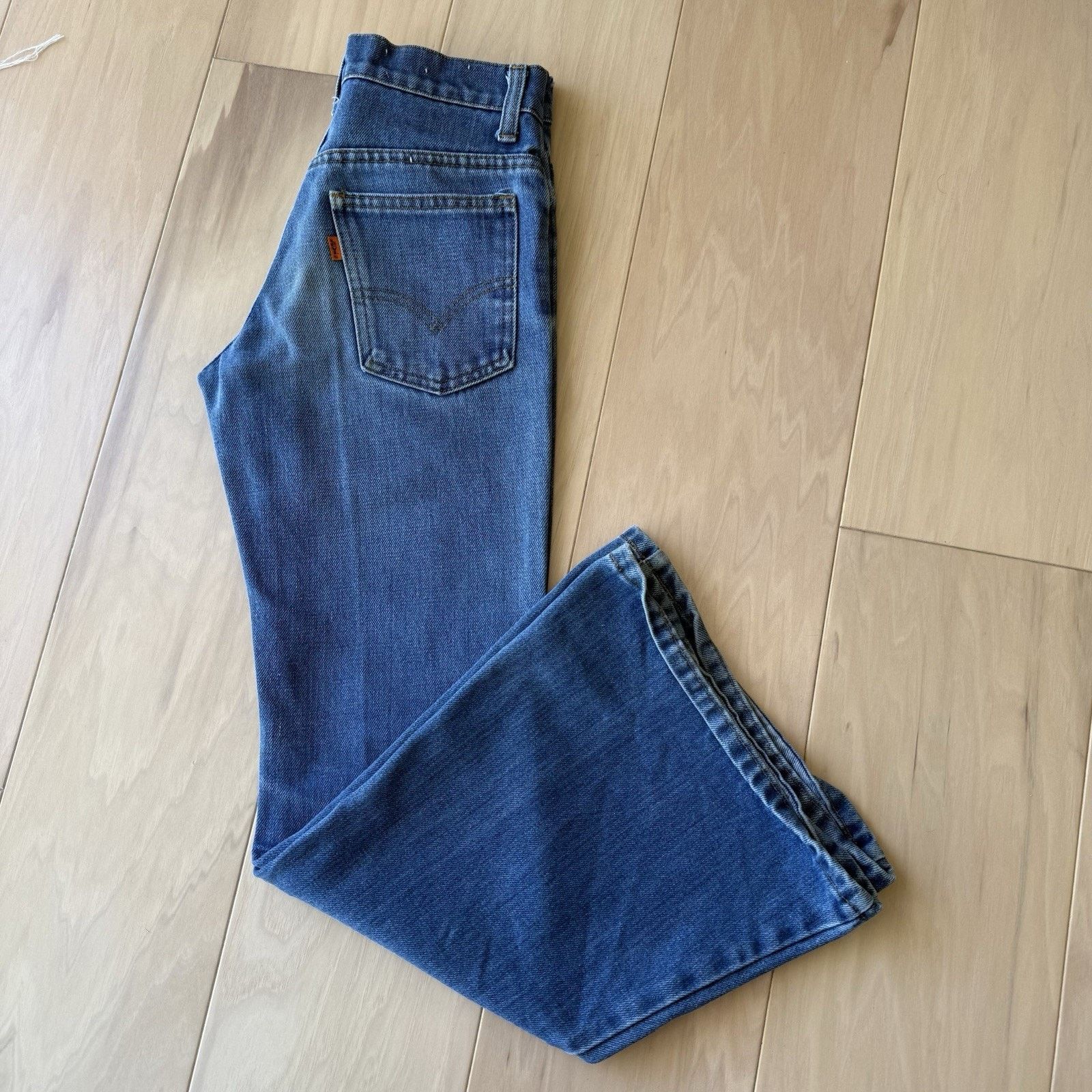 Levi's × Vintage Vintage Levis 784 Bell Bottom Jeans 27 Blue For Women 80s Size 27" / US 4 / IT 40 - 10 Thumbnail