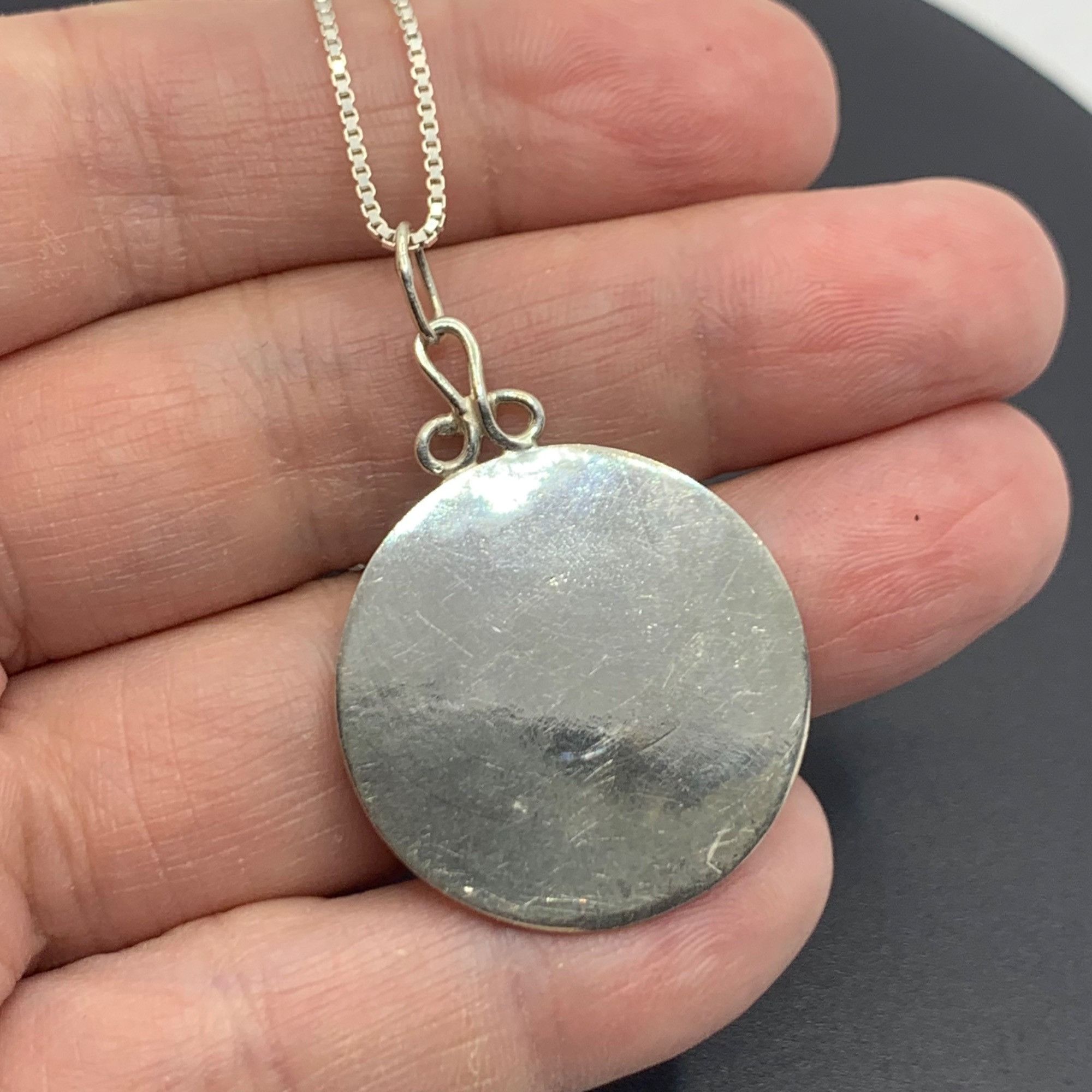 Other Sterling Silver 925 Handmade Triskele Spiral Circle Pendant Size ONE SIZE - 8 Thumbnail
