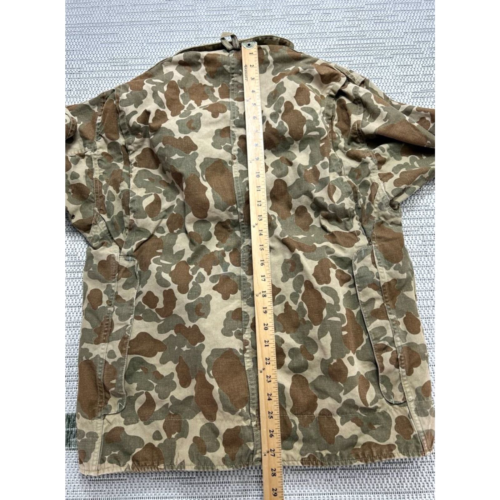 Vintage RedHead Hunting Jacket Mens Large Camouflage Cotton Canvas Bomber Jacket-ish Green Brown Headed Hunting Camouflage Jacket (L) Mens Size US L / EU 52-54 / 3 - 6 Thumbnail