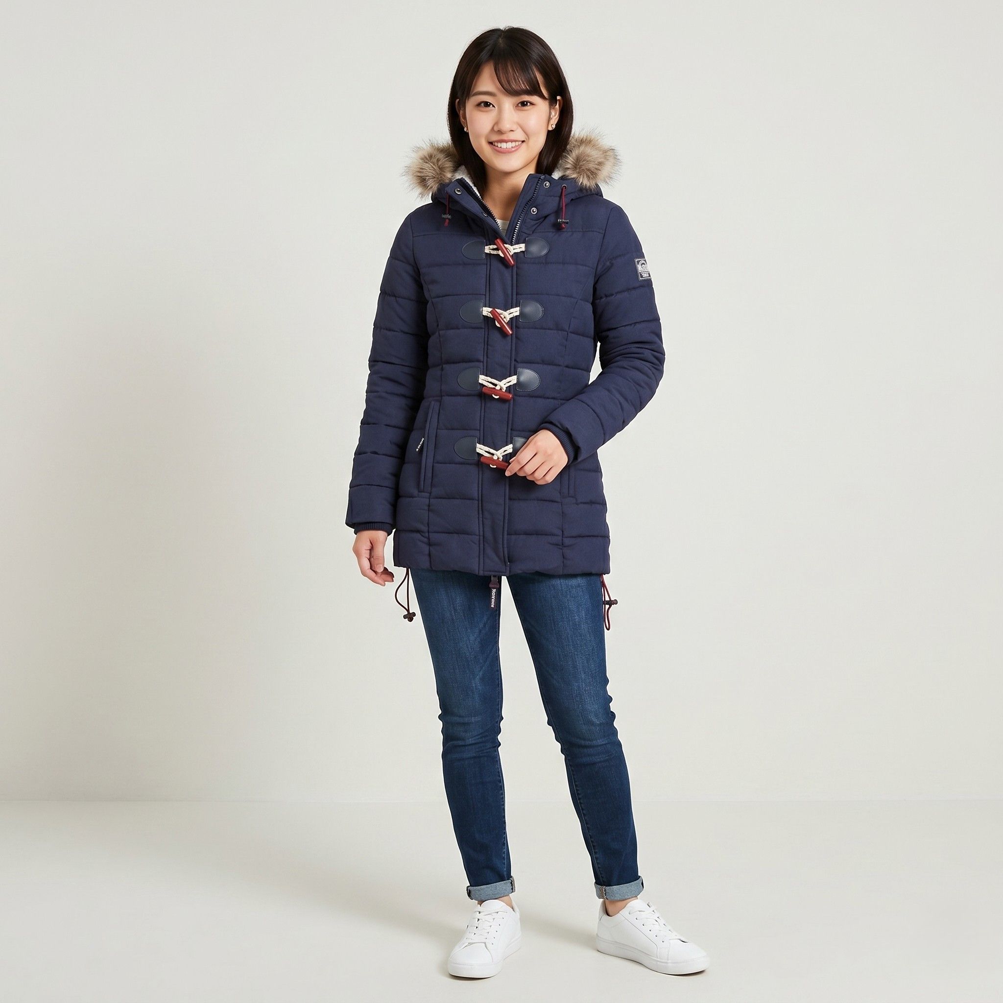 Superdry Superdry Women 8 35 S Jacket Navy Padded 6363 Size S / US 4 / IT 40 - 1 Thumbnail