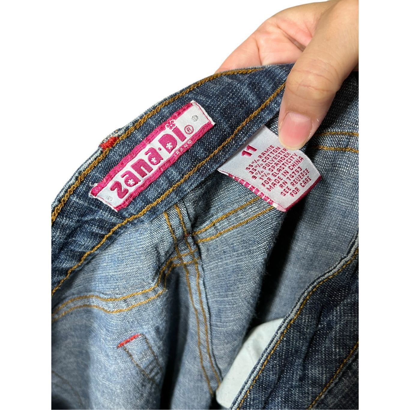 Other Vintage Zana Di Y2K Flare Jeans Size 11￼ Size 32" / US 10 / IT 46 - 7 Thumbnail