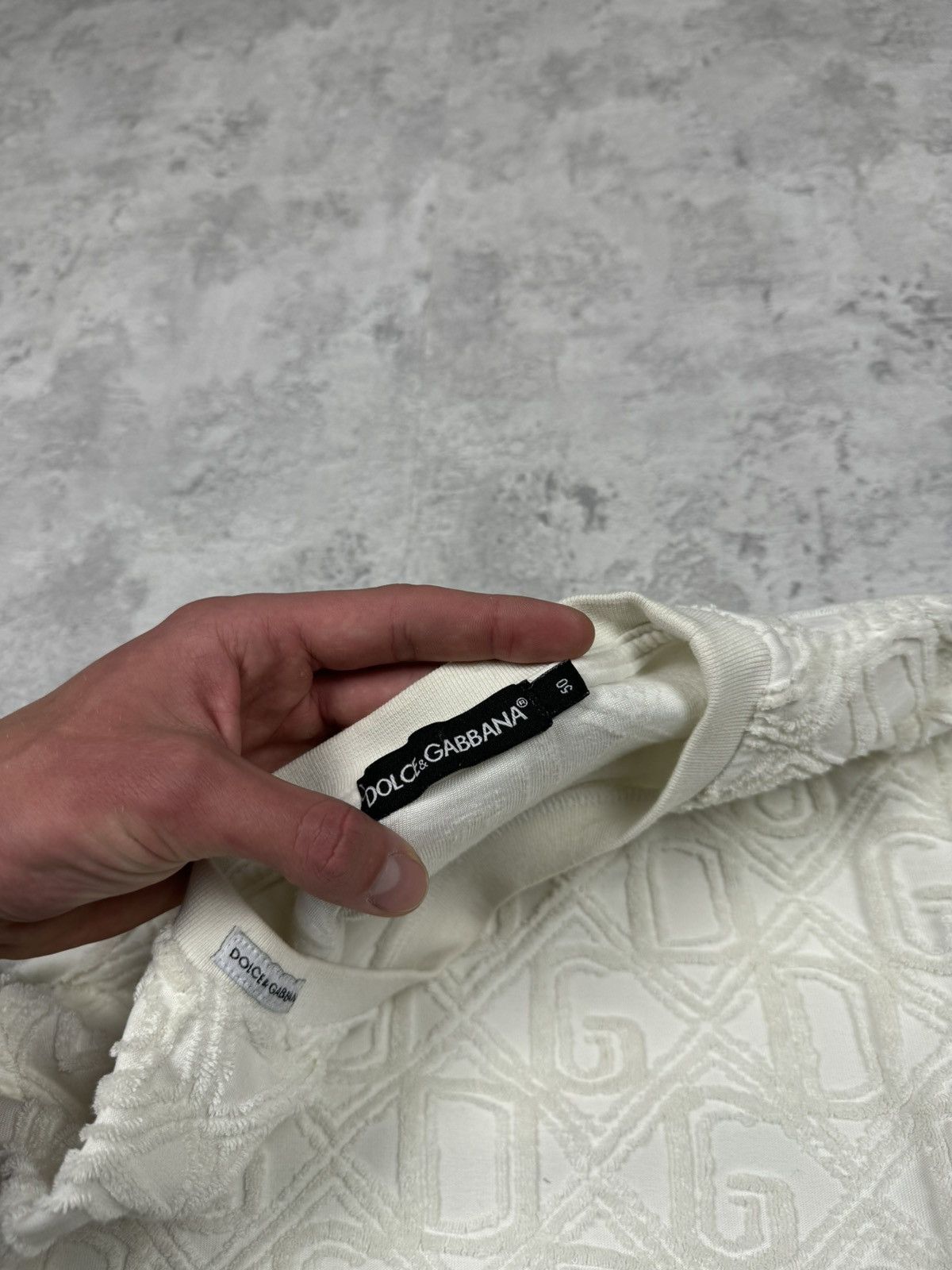 Dolce & Gabbana Dolce & Gabbana White Monogram Sweatshirt Size 50 Size US M / EU 48-50 / 2 - 11 Thumbnail