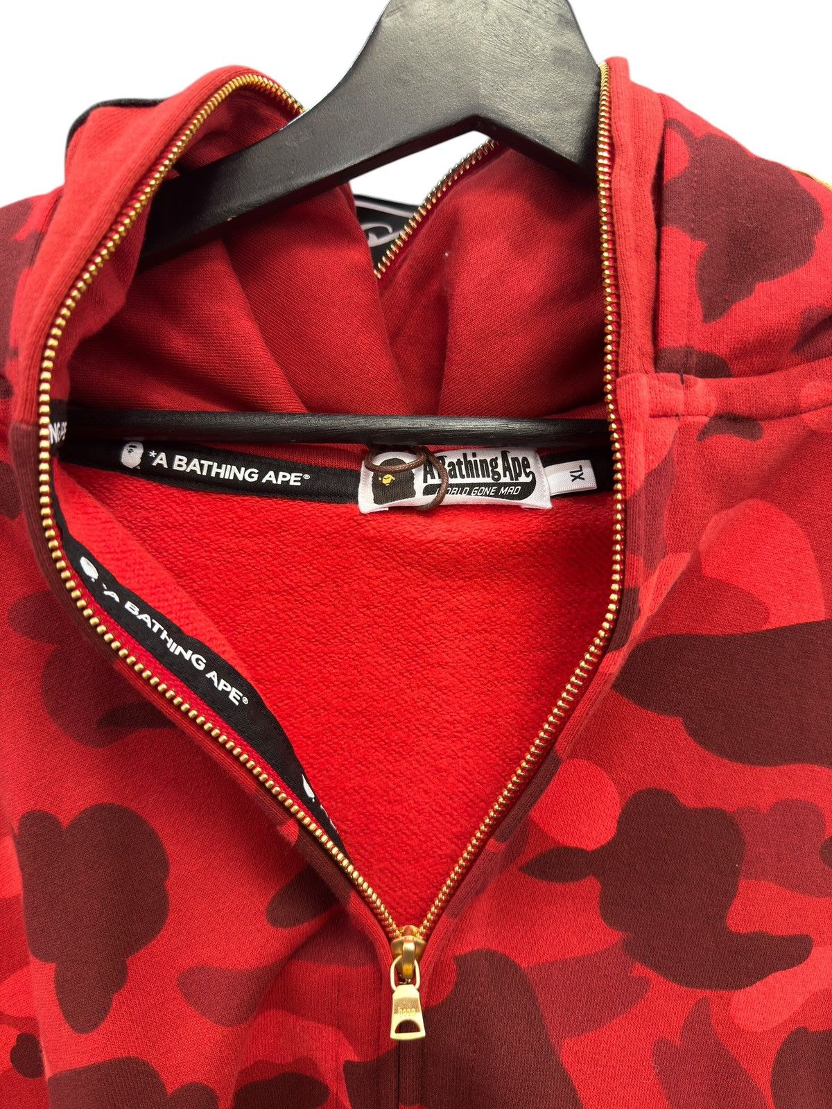 Bape Bape Shark Double Hood Zip Up Hoodie Size US XL / EU 56 / 4 - 5 Thumbnail