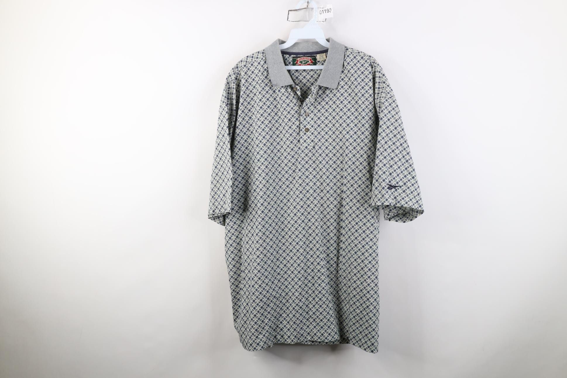 Reebok Vintage 90s Reebok Golf Fit Checkered Golfing Polo Shirt Size US XXL / EU 58 / 5 - 1 Thumbnail