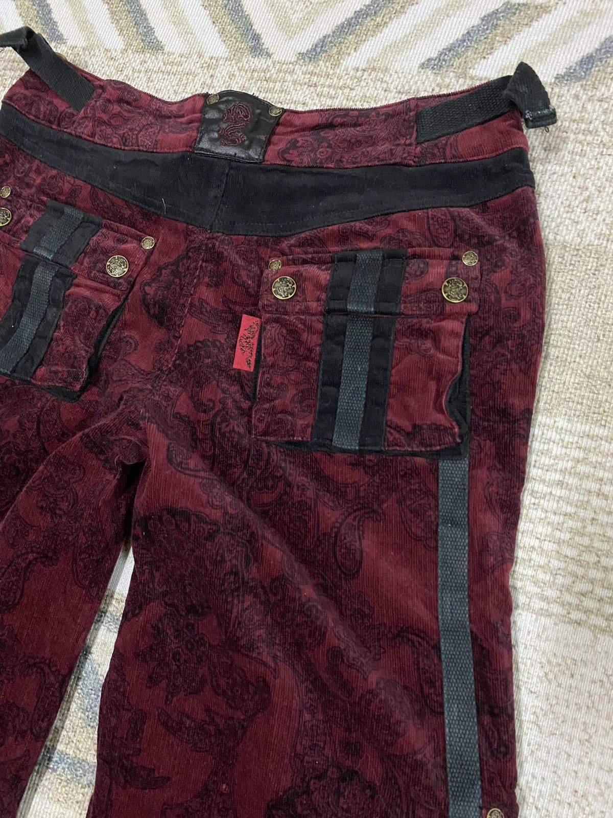 Beauty Beast Japanese Brand Ozz On Wide Leg Flared Pants Size 28" / US 6 / IT 42 - 10 Thumbnail