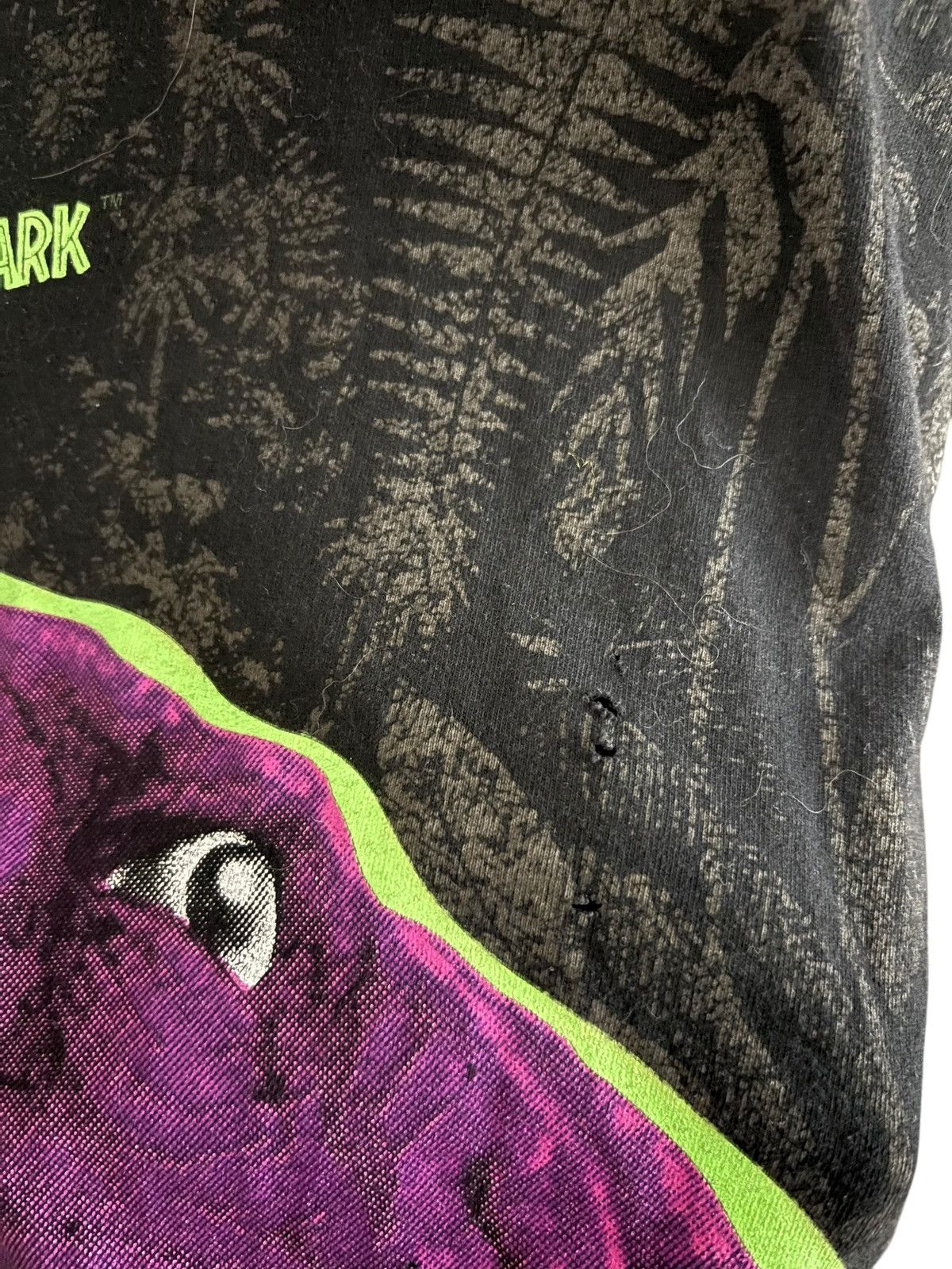 Hanes Vintage 1993 Jurassic Park AOP Promo T-Shirt Size US XL / EU 56 / 4 - 8 Thumbnail