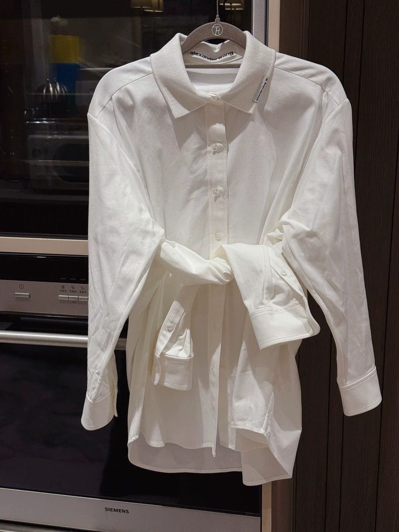 Alexander Wang Alexander Wang White Button Up Shirt- Size S / US 4 / IT 40 - 1 Thumbnail