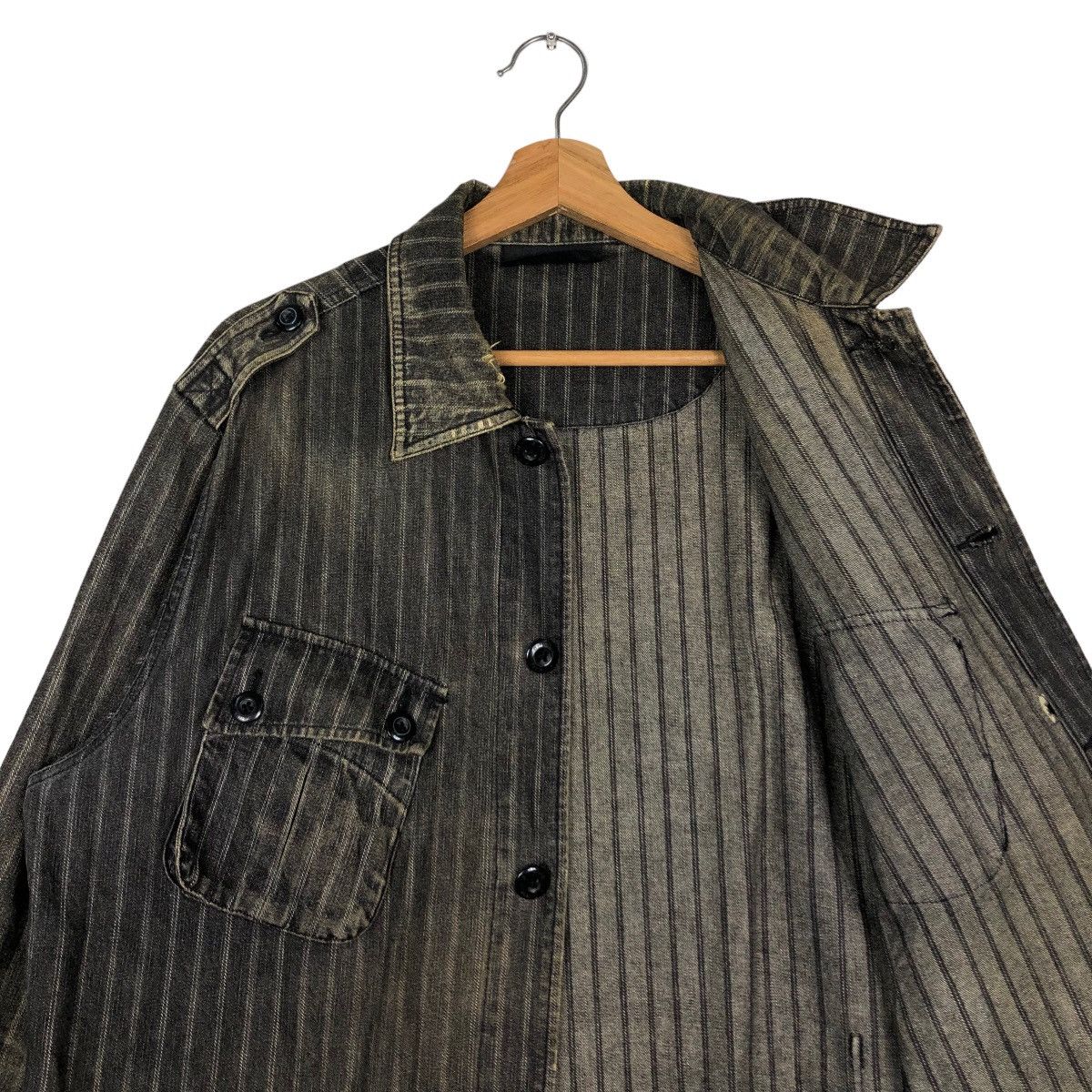 Japanese Brand 🔥Vintage Hickory Chore Jacket Airwalk Hybrid Issey Miyake Size US L / EU 52-54 / 3 - 12 Thumbnail