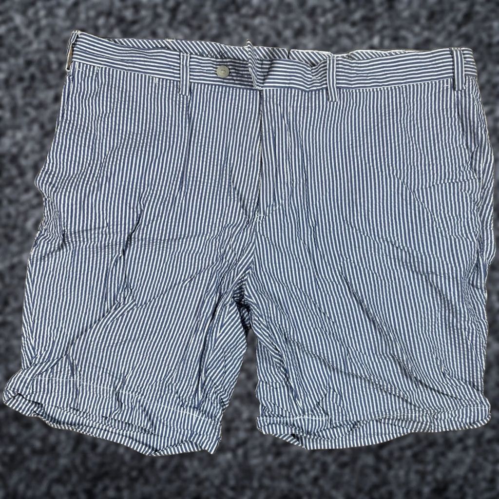 Polo Ralph Lauren Polo Ralph Lauren Shorts Nautical Striped Seersucker Blue/White Mens 38 Chino Big/Regular Size US M / EU 48-50 / 2 - 1 Thumbnail