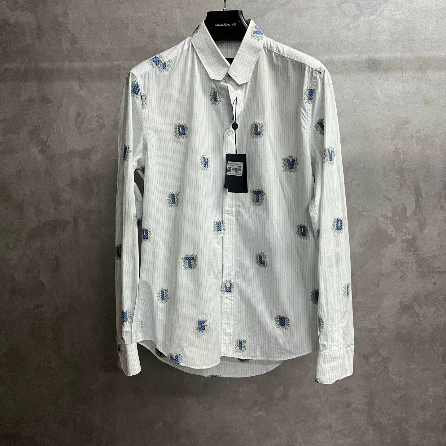 Louis Vuitton Louis Vuitton White Letter Long-Sleeve Shirt Size US M / EU 48-50 / 2 - 1 Thumbnail
