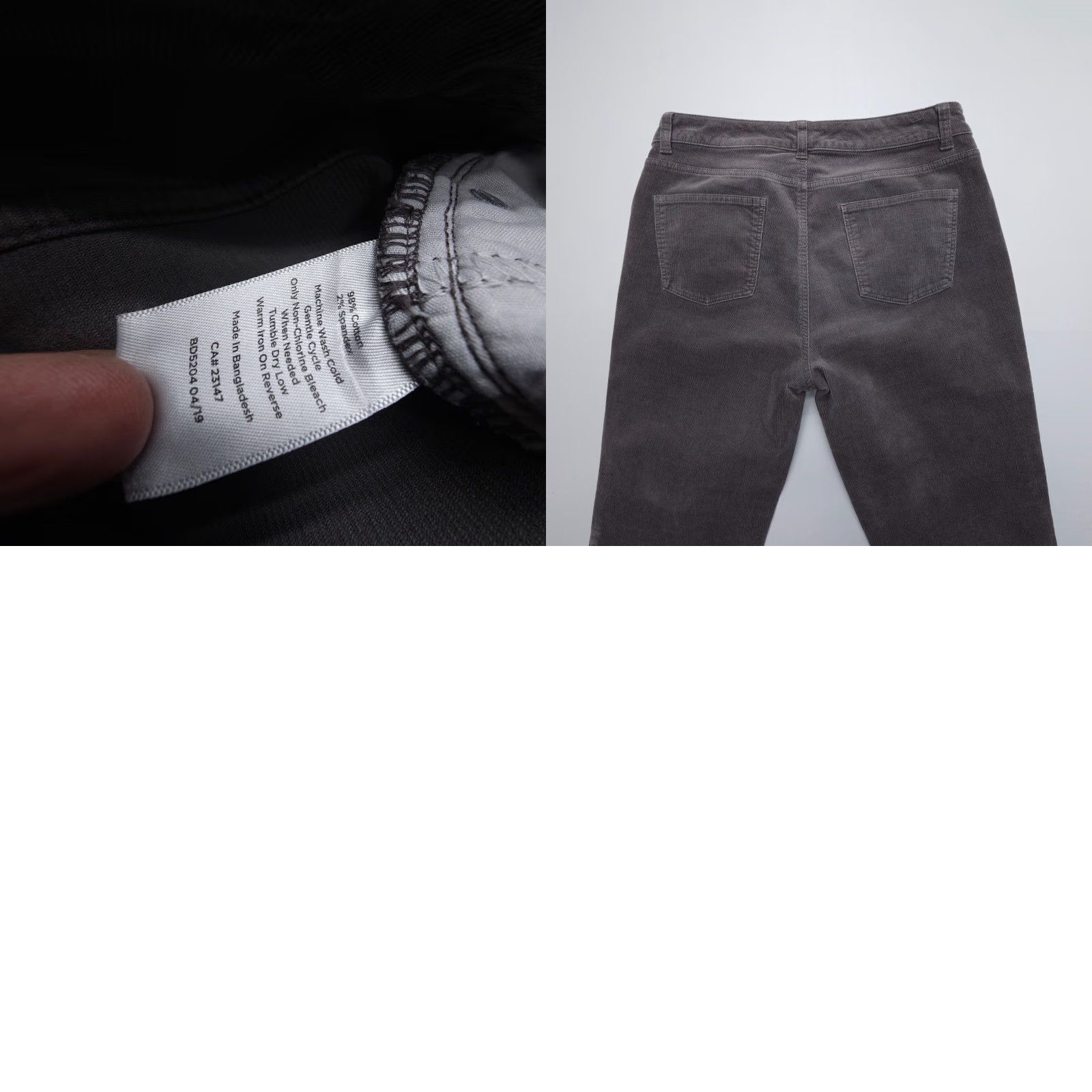 Talbots Talbots Simply Flattering 5 Pocket Straight Corduroy Pants Womens 10 Stretch Size 32" / US 10 / IT 46 - 8 Thumbnail
