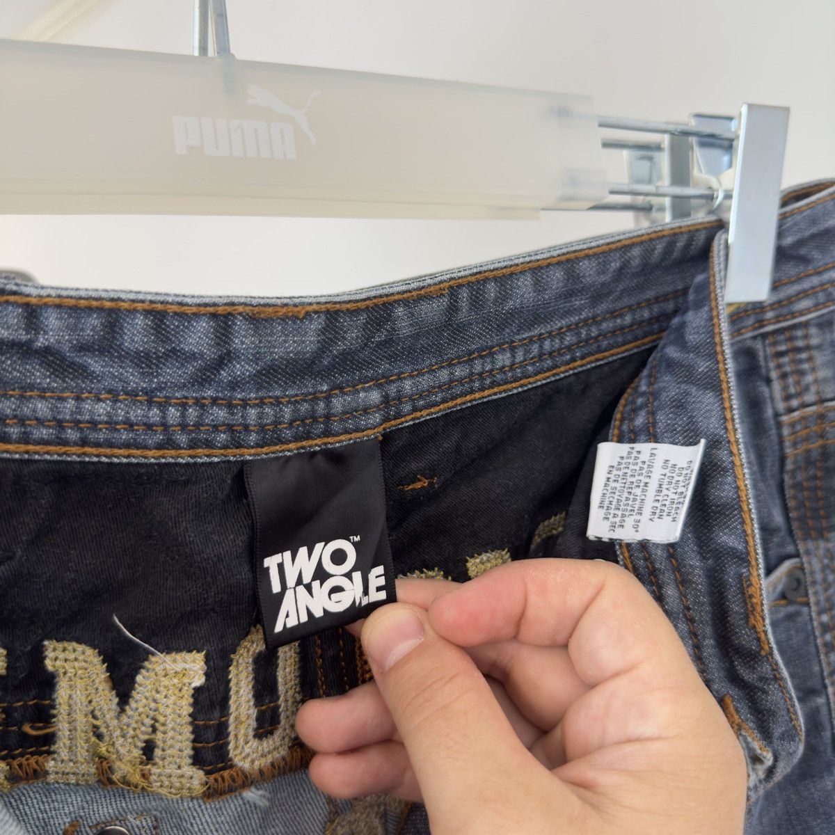 Japanese Brand Japanese Brand Denim Pants Big Enbroidered Print Size US 34 / EU 50 - 7 Thumbnail