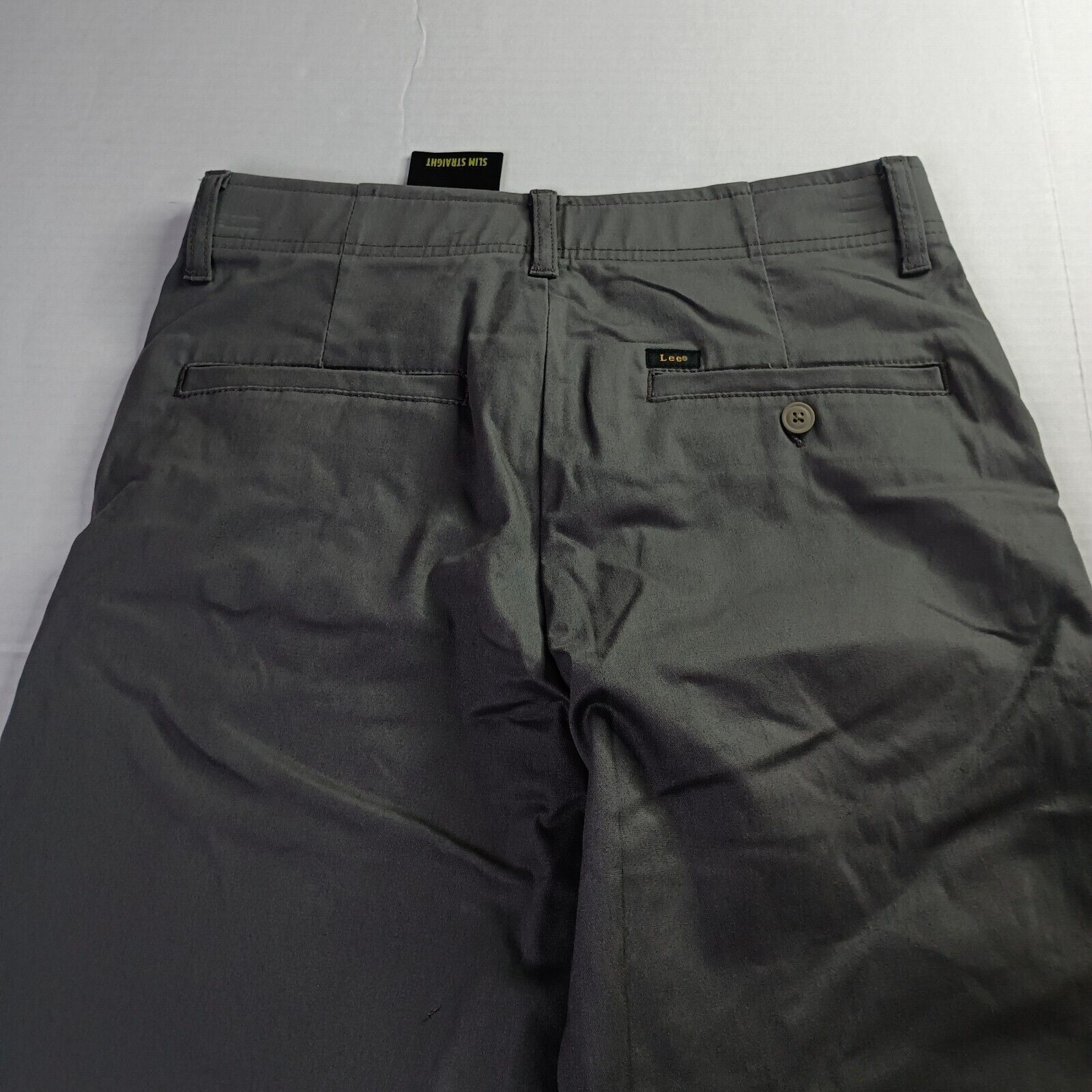 Lee Lee Chino Motion Flex Waistband Pants Men's 30x32 Gray Slim Size US 30 / EU 46 - 8 Thumbnail