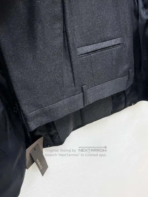 Versace Versace Black Wool Long Sleeve Outerwear . Size US S / EU 44-46 / 1 - 5 Thumbnail
