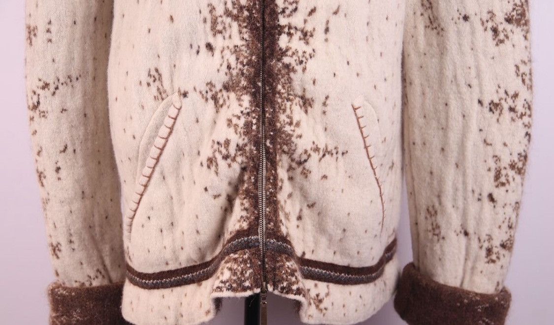 Roberto Cavalli Roberto Cavalli AW2003 Cow Print Fur Wool Cardigan Jacket Size US M / EU 48-50 / 2 - 3 Thumbnail