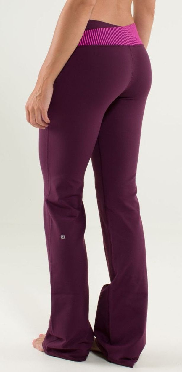 Lululemon Lululemon Astro Plum Stretch Flare Pants Size 31" - 4 Thumbnail