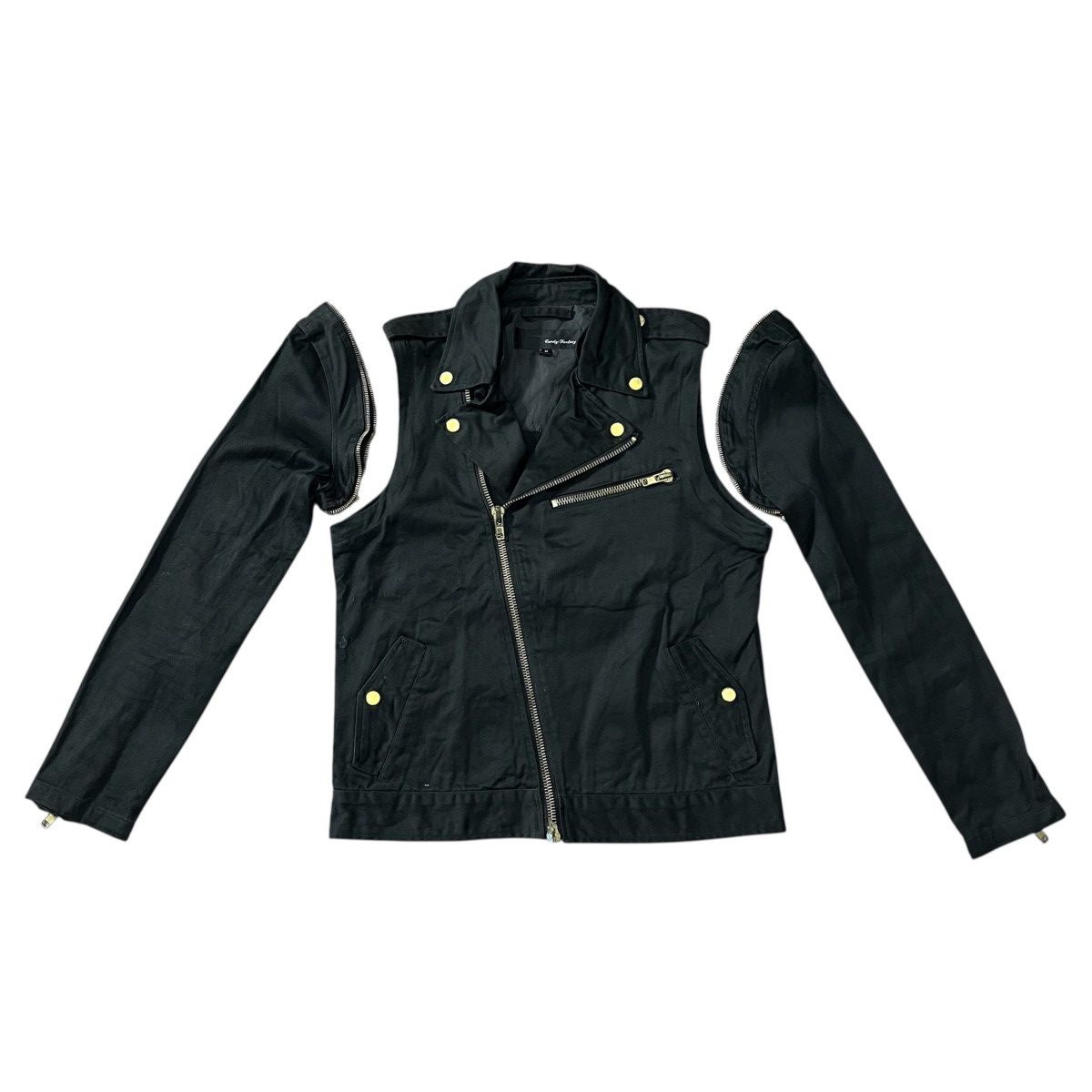 Japanese Brand 2000s Archive Candy Fantasy Asymmetrical Biker Punk Jacket Size US M / EU 48-50 / 2 - 8 Thumbnail