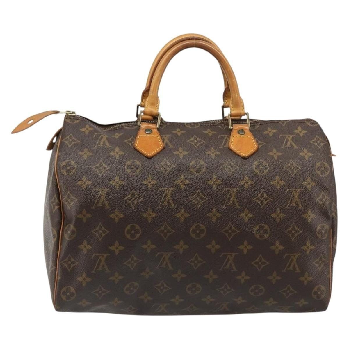 Louis Vuitton Louis Vuitton Monogram Speedy 35 Handbag Brown Size ONE SIZE - 2 Thumbnail