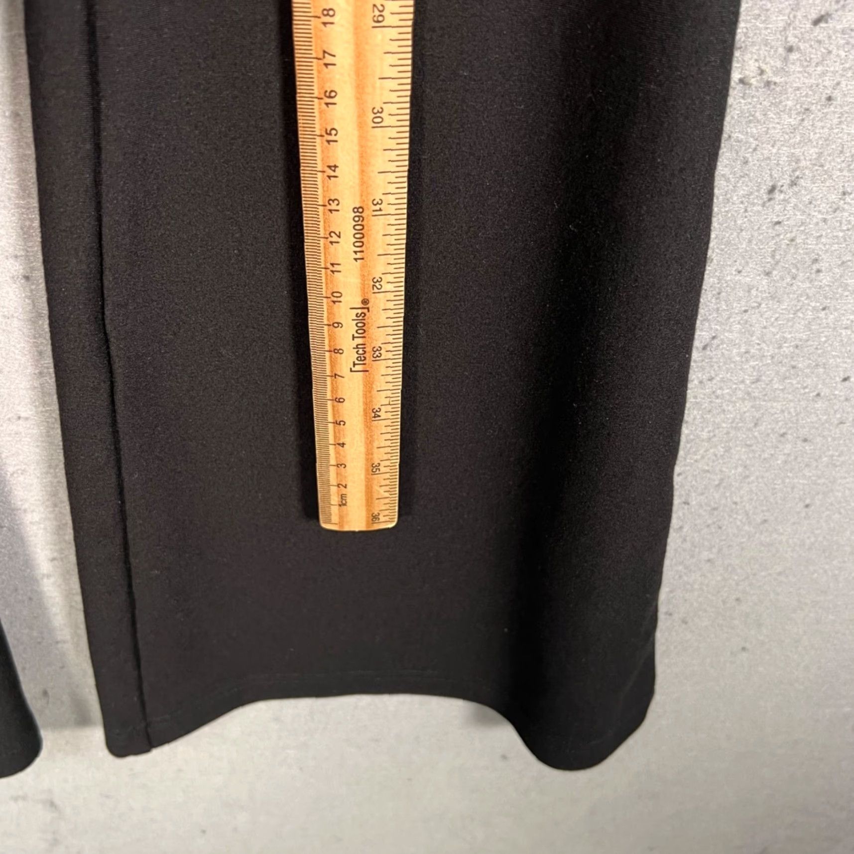 Vintage Commons Womens Small Black Flared Pants Casual Front Flat High Rise Inseam 31 In Stretch Pocketless (If No Pockets) Regular Size S Women Pants Size 28" / US 6 / IT 42 - 6 Thumbnail