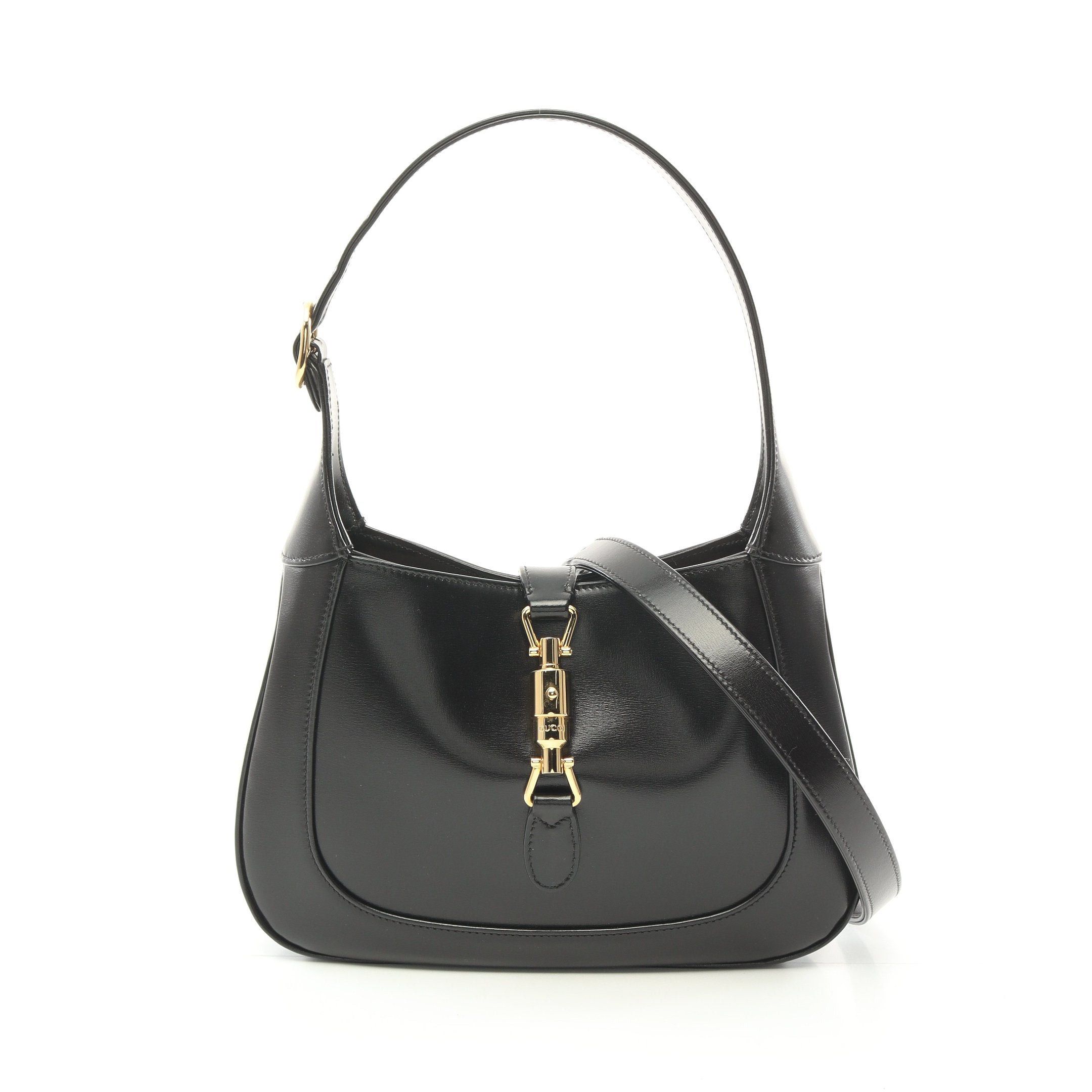 Gucci Gucci Jackie 1961 Small Shoulder Bag Leather Black Size ONE SIZE - 1 Thumbnail